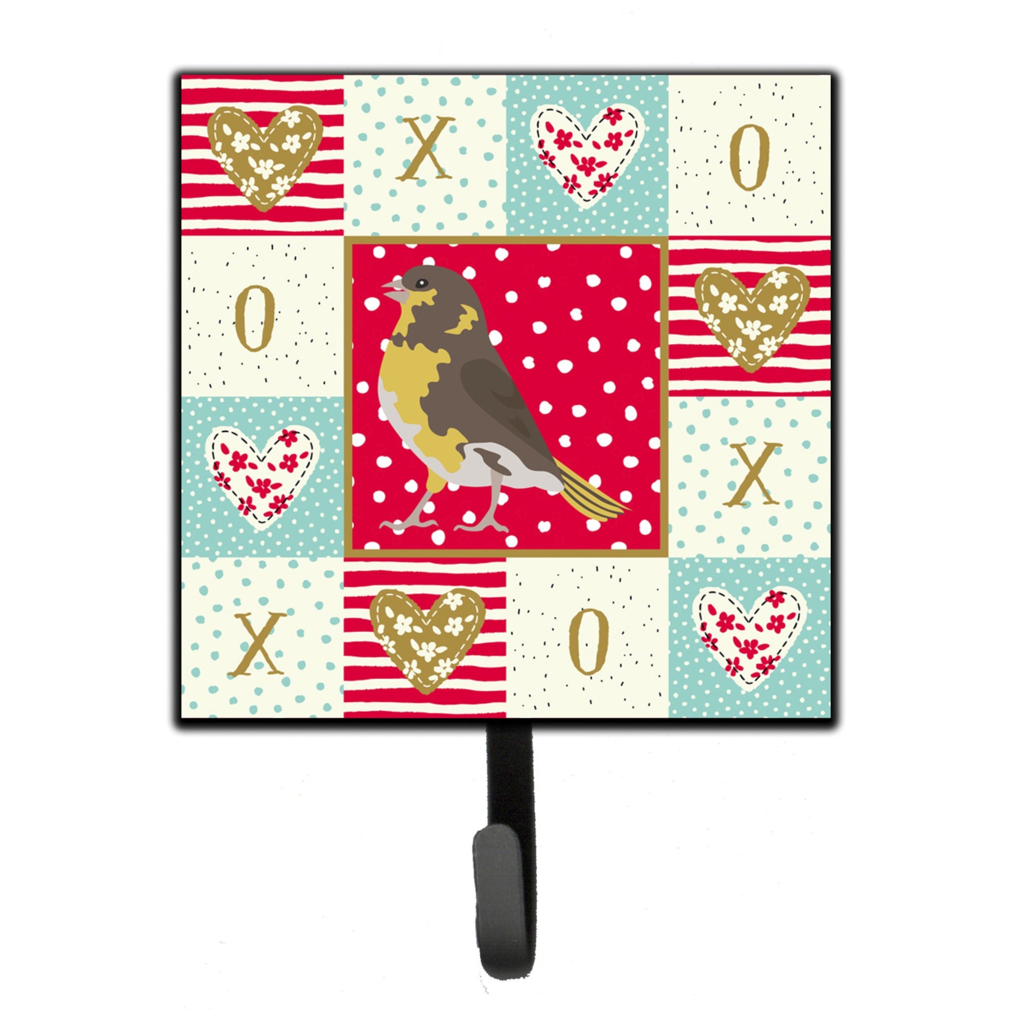 Caroline'S Treasures Spanish Canary Love Leash Or Key Holder Hooks, Multicolor