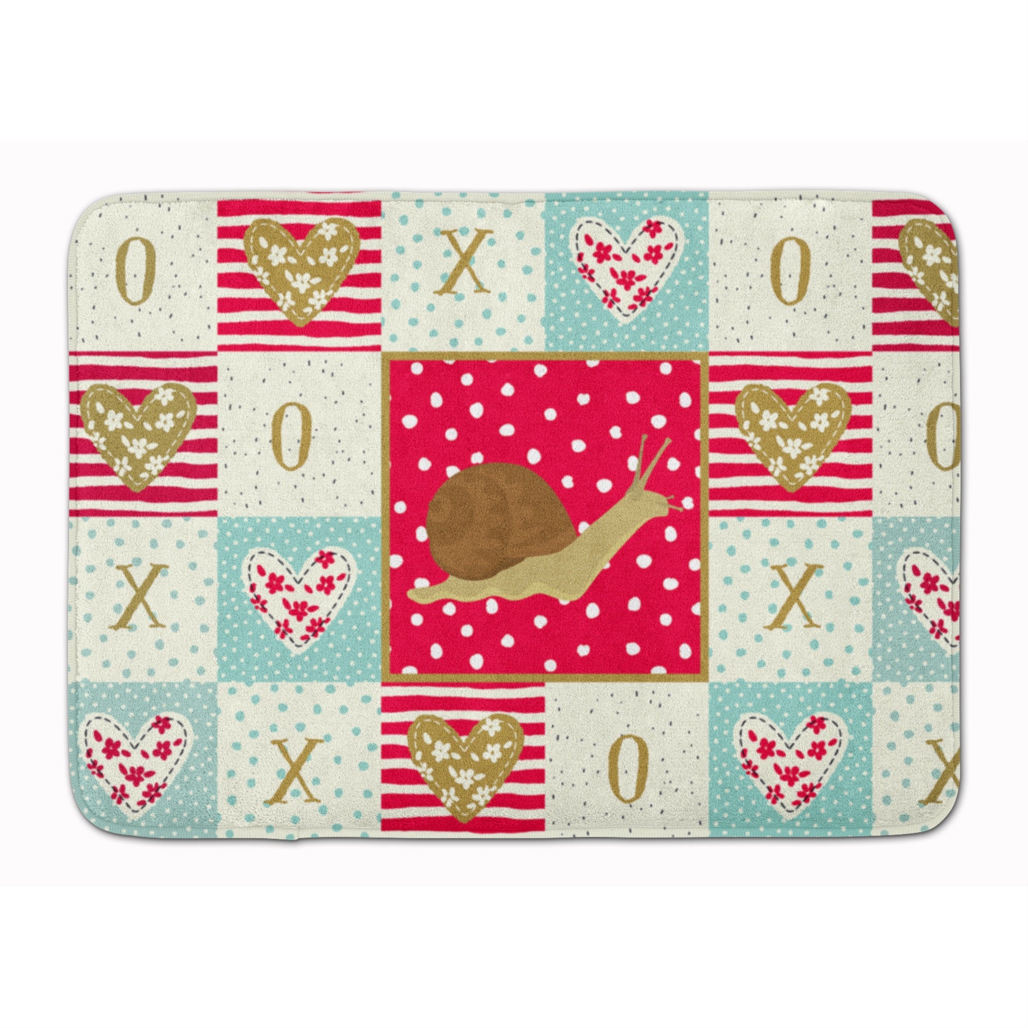 Caroline'S Treasures Garden Snail Machine Washable Memory Foam Mat Doormats, Multicolor