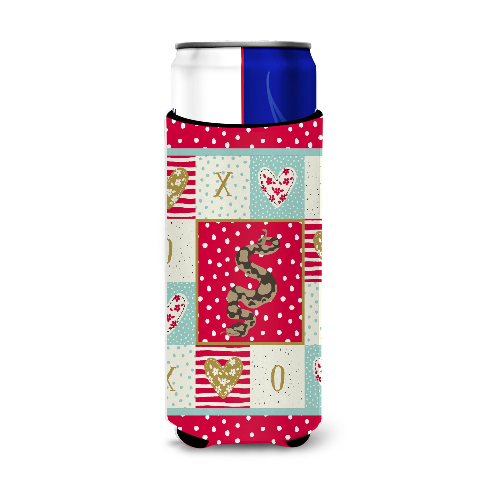Caroline'S Treasures Ck5530Muk Python Michelob Ultra Hugger For Slim Cans Cold-Beverage-Koozies, Multicolor