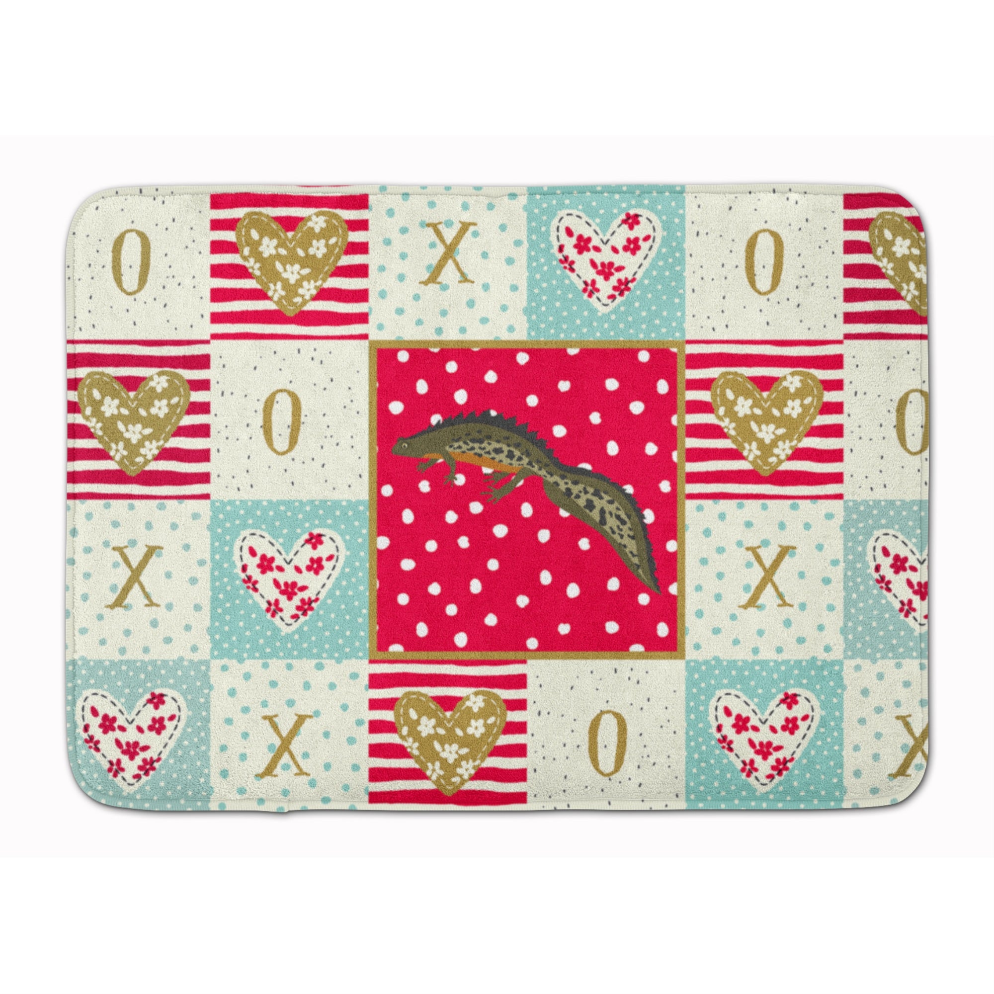 Caroline'S Treasures Newt Machine Washable Memory Foam Mat Doormats, Multicolor
