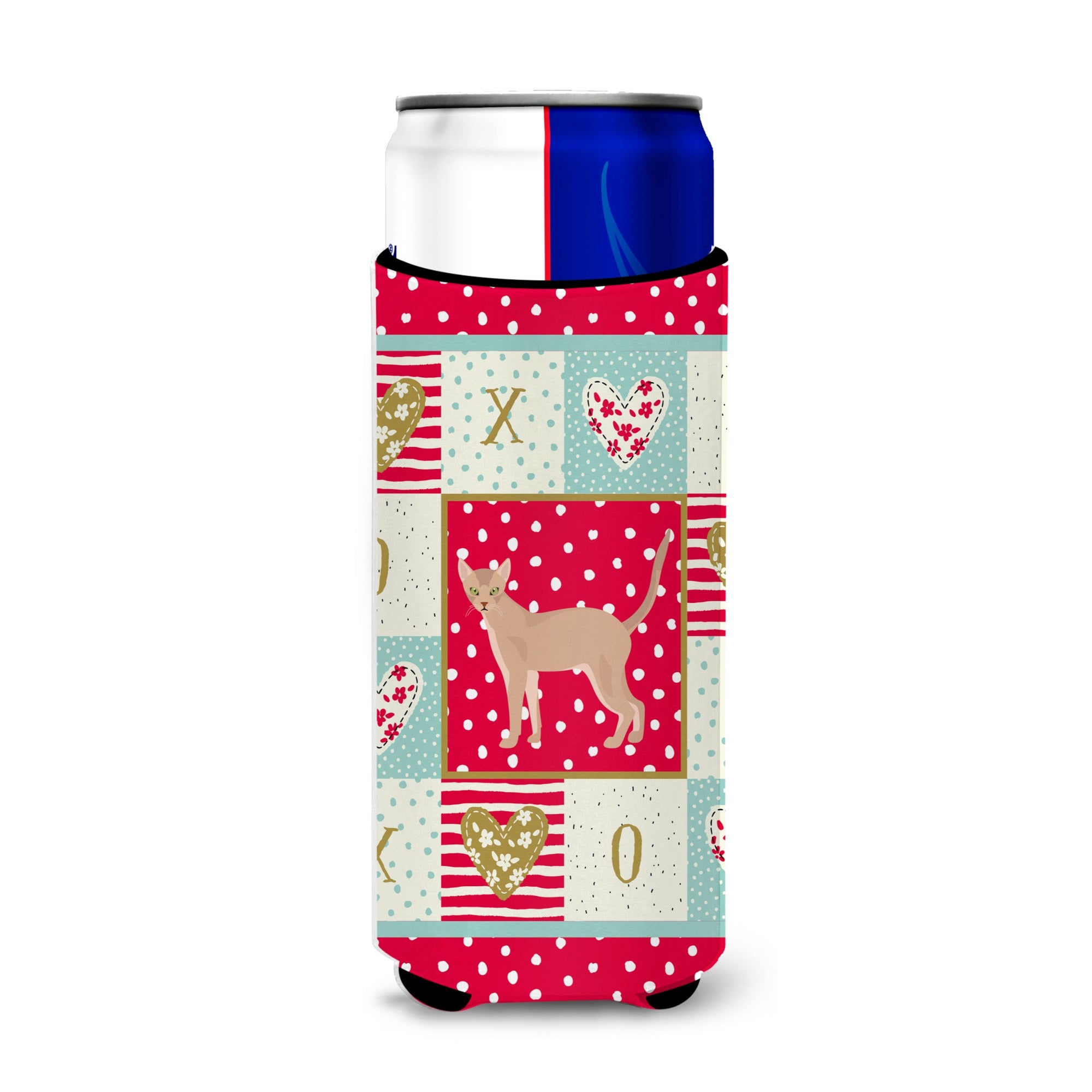 Fawn Abyssinian Cat Love Ultra Hugger For Slim Cans Ck5540Muk