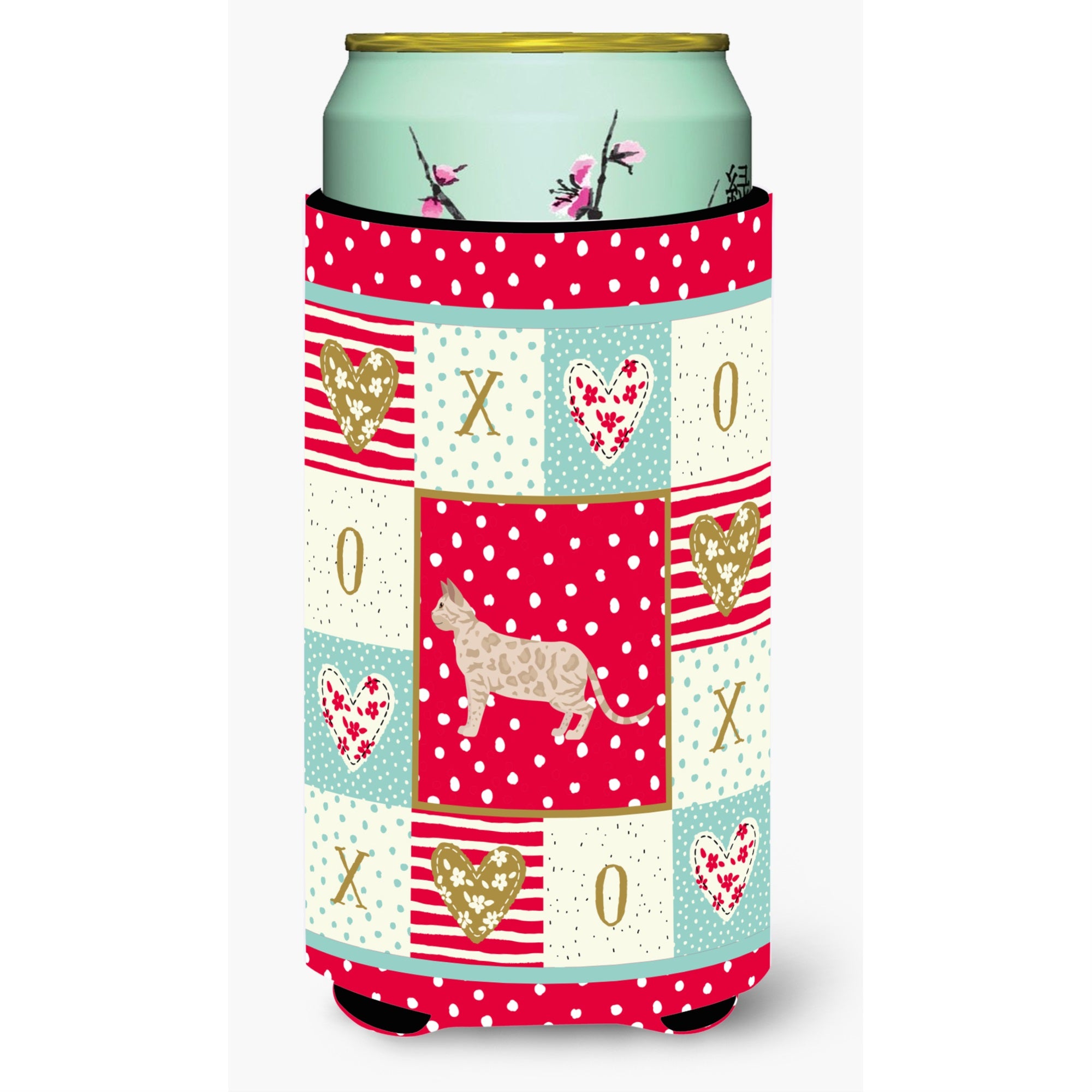 Bengal #1 Cat Love Tall Boy Beverage Hugger Ck5562Tbc