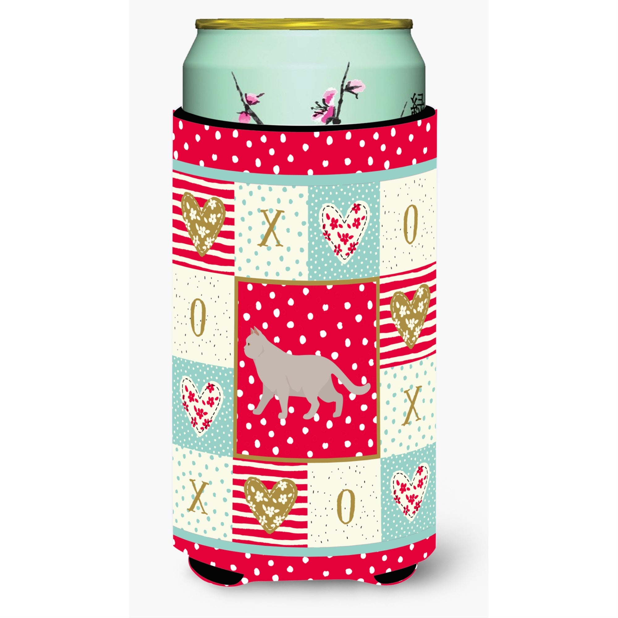 British Shorthair #2 Cat Love Tall Boy Beverage Hugger Ck5569Tbc