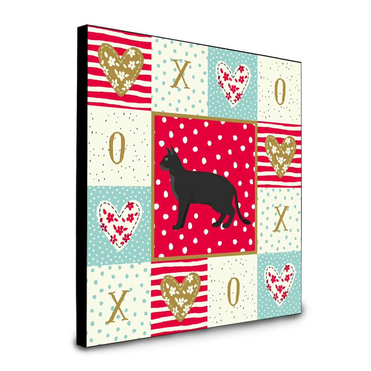 Chausie Black Cat Love Artwork Wall Panel Ck5579Up88