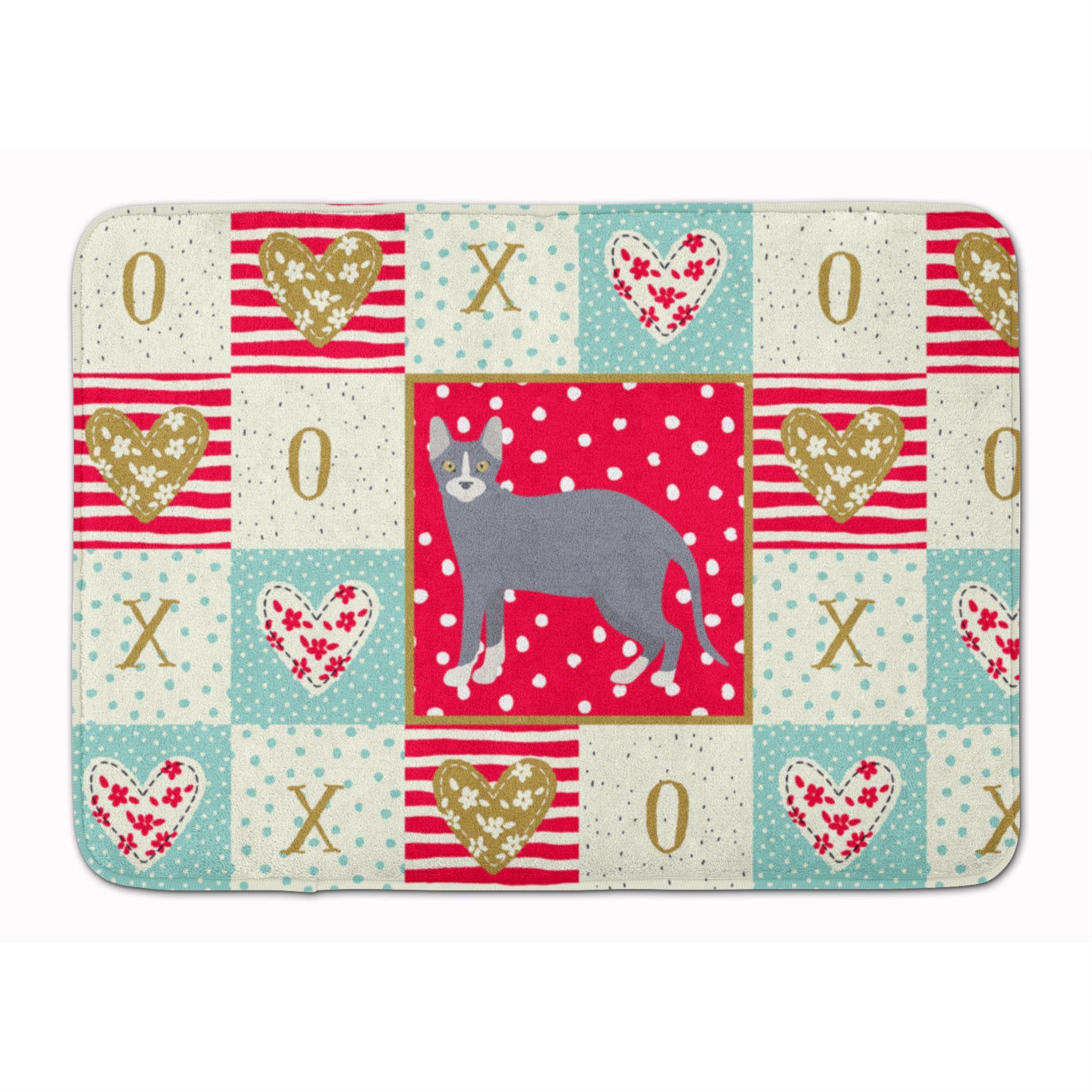 Caroline'S Treasures Don Sphynx #2 Cat Love Machine Washable Memory Foam Mat Doormats, Multicolor