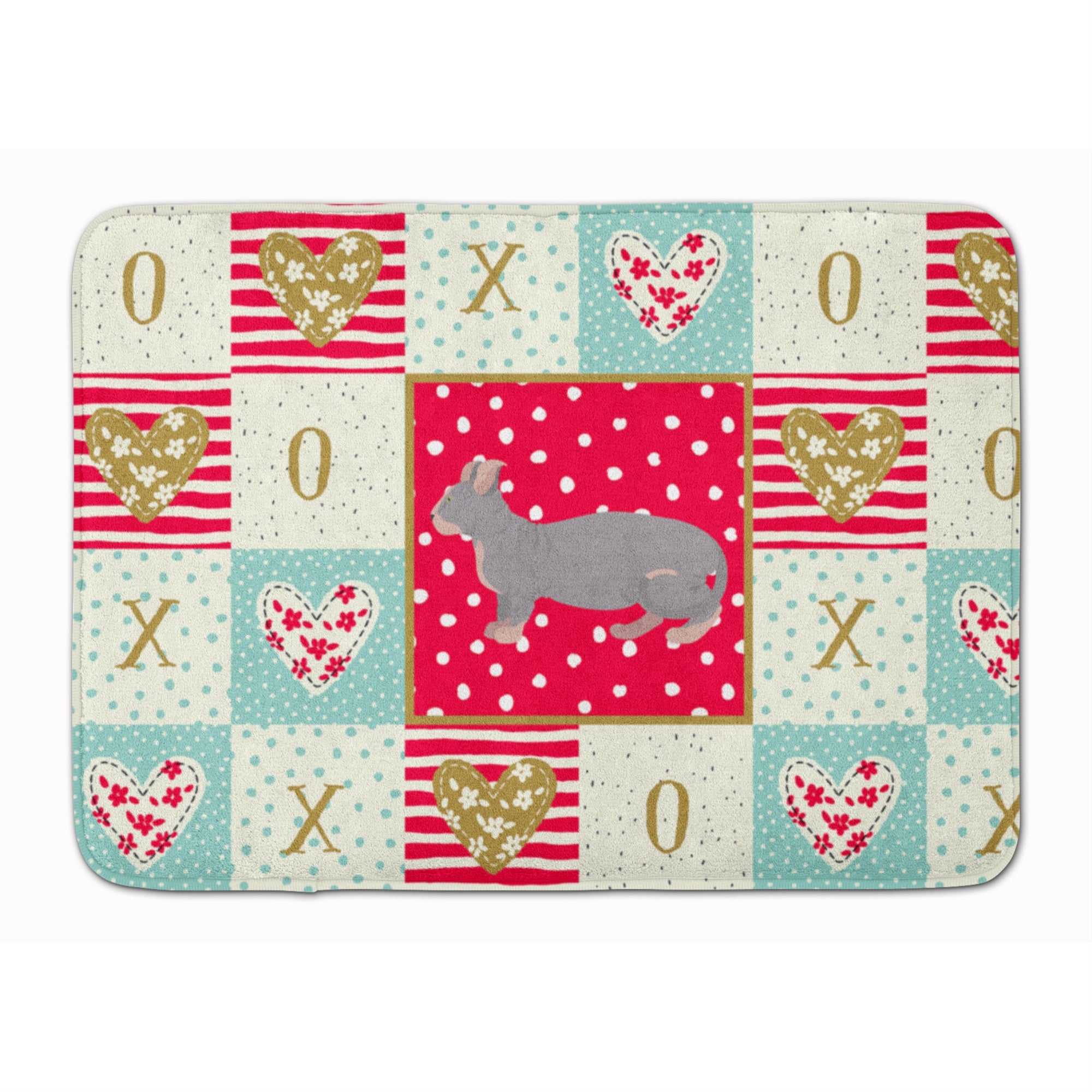 Caroline'S Treasures Dwelf #1 Cat Love Machine Washable Memory Foam Mat Doormats, Multicolor