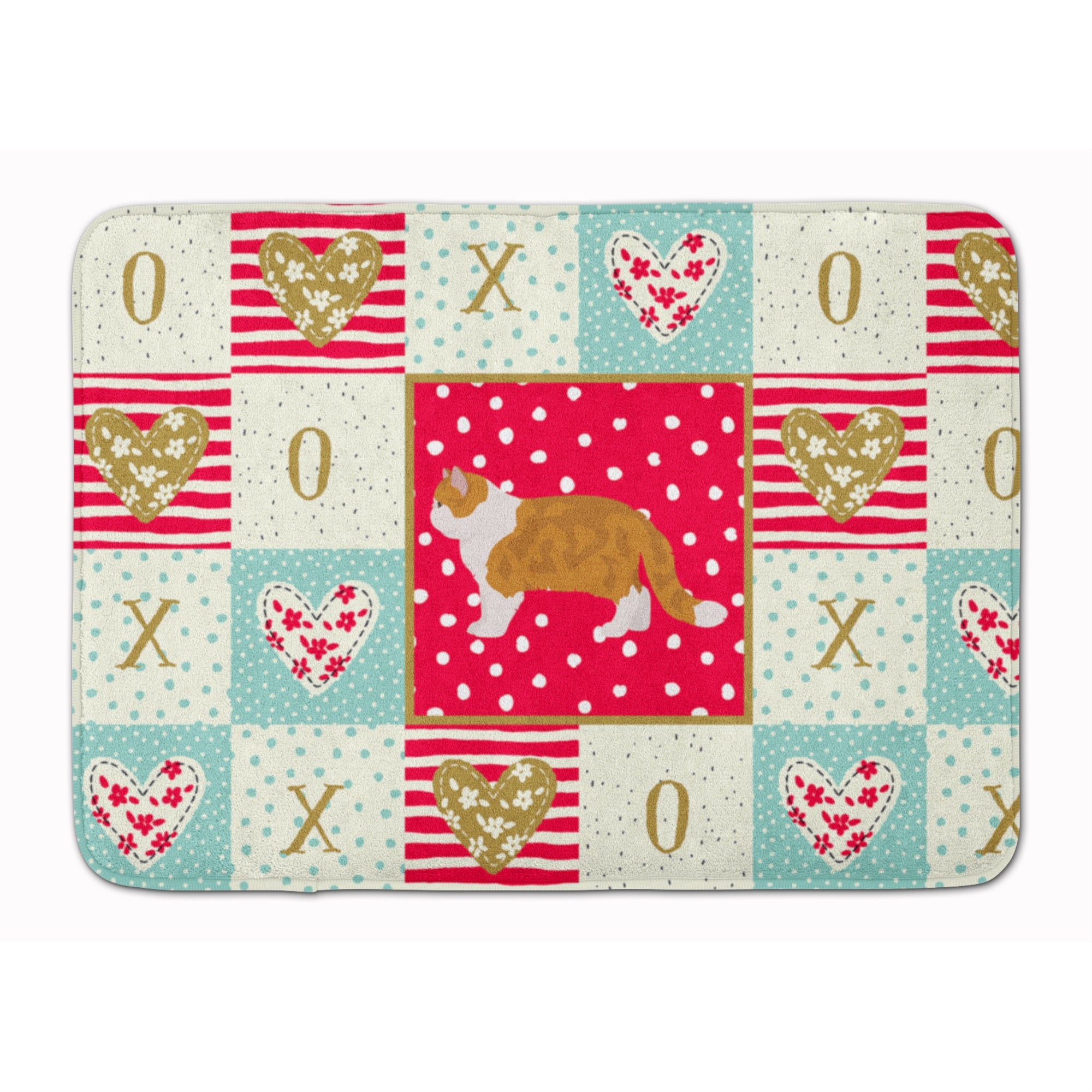 Caroline'S Treasures Exotic Shorthair #1 Cat Love Machine Washable Memory Foam Mat Doormats, Multicolor