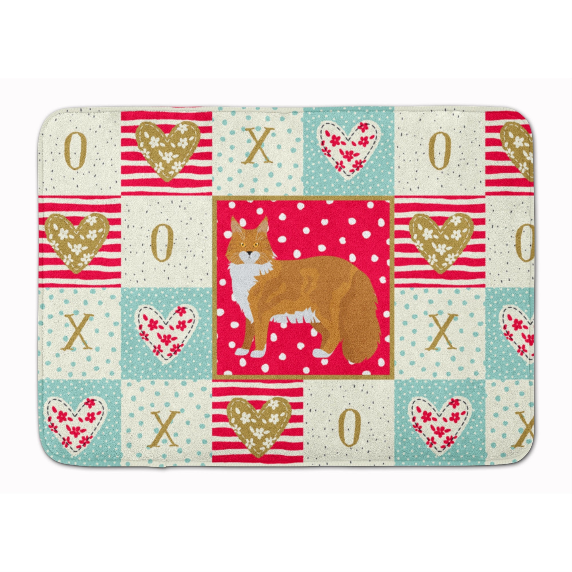 Caroline'S Treasures Maine Coon #1 Cat Love Machine Washable Memory Foam Mat Doormats, Multicolor