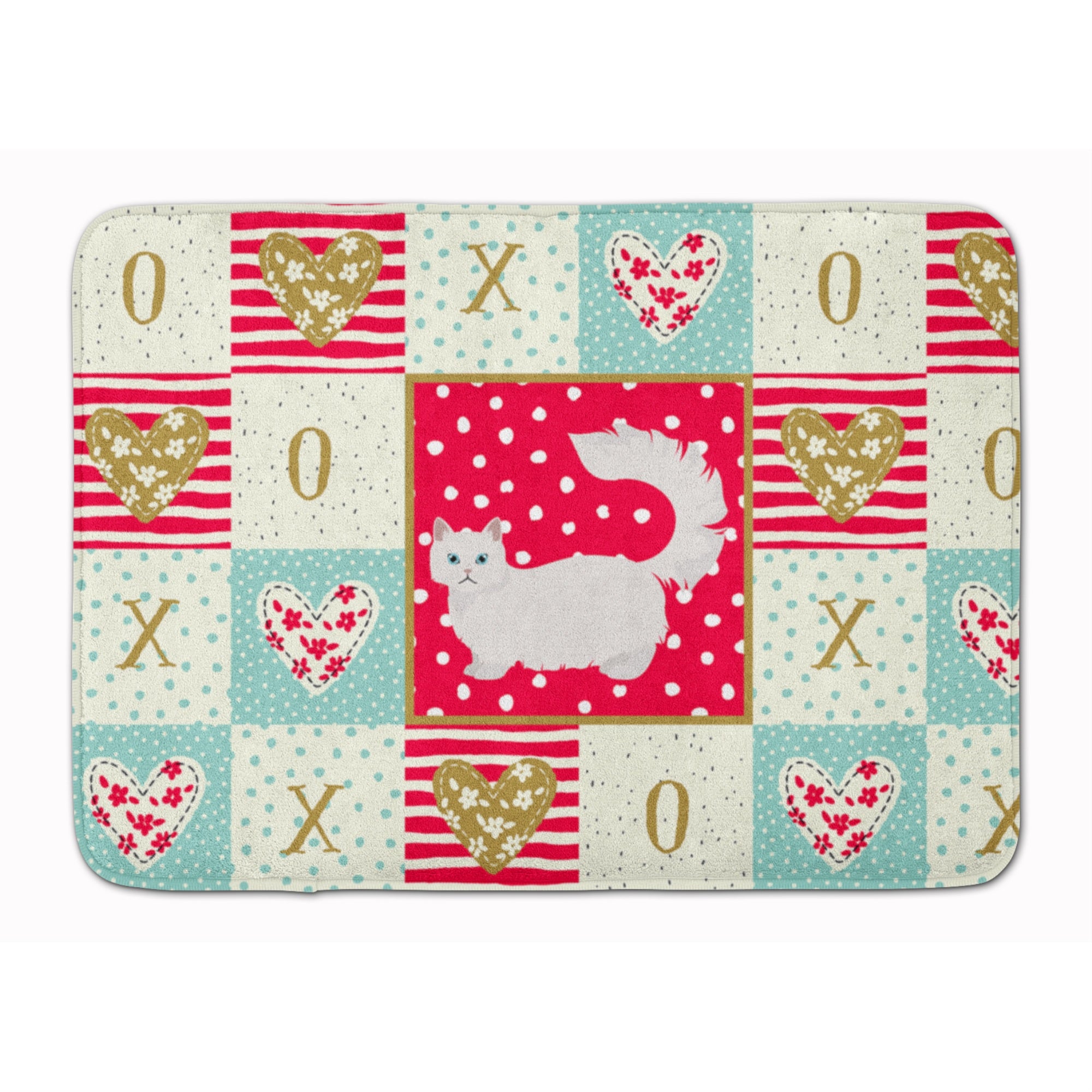 Caroline'S Treasures Napoleon #1 Cat Love Machine Washable Memory Foam Mat Doormats, Multicolor