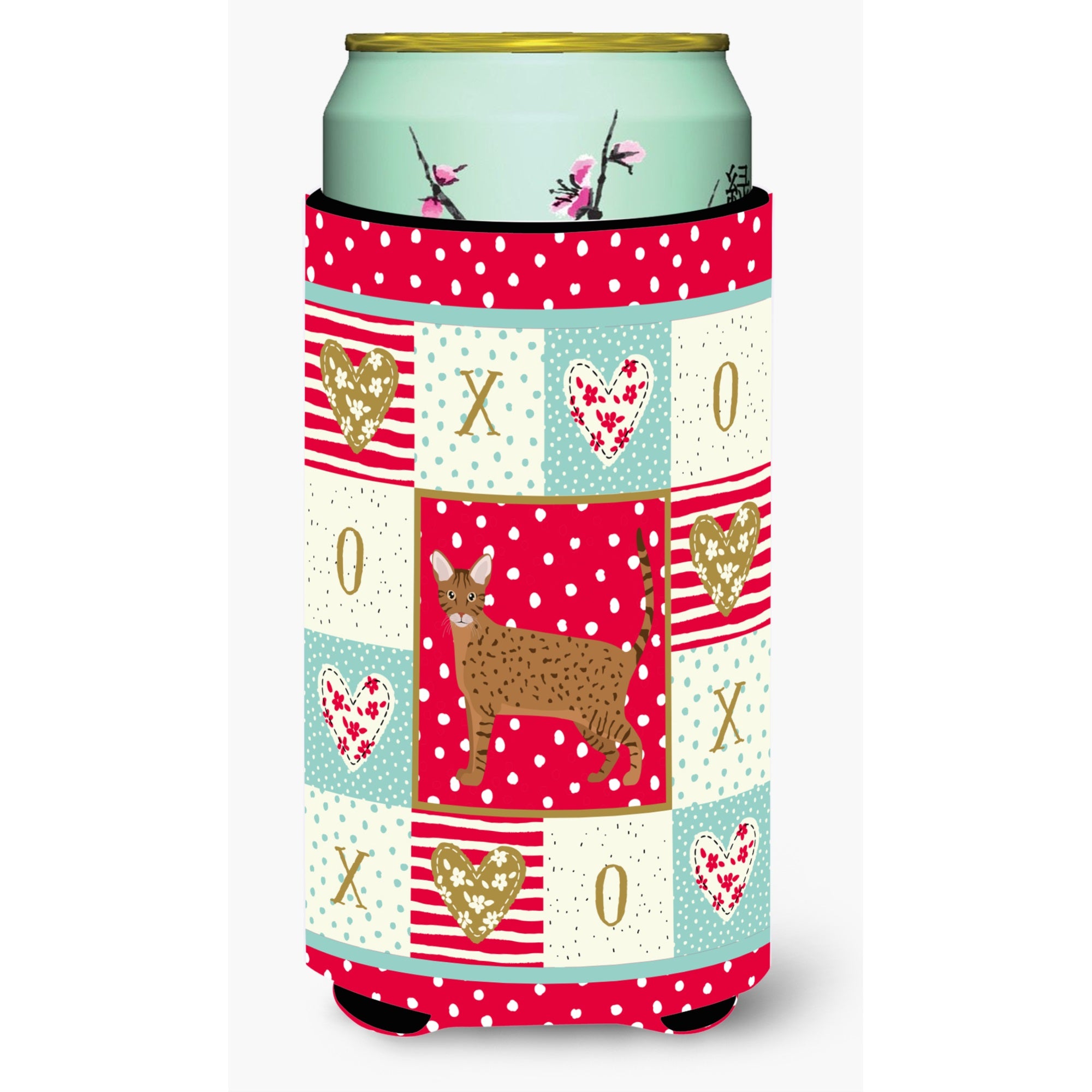 Ocicat Cat Love Tall Boy Beverage Hugger Ck5660Tbc