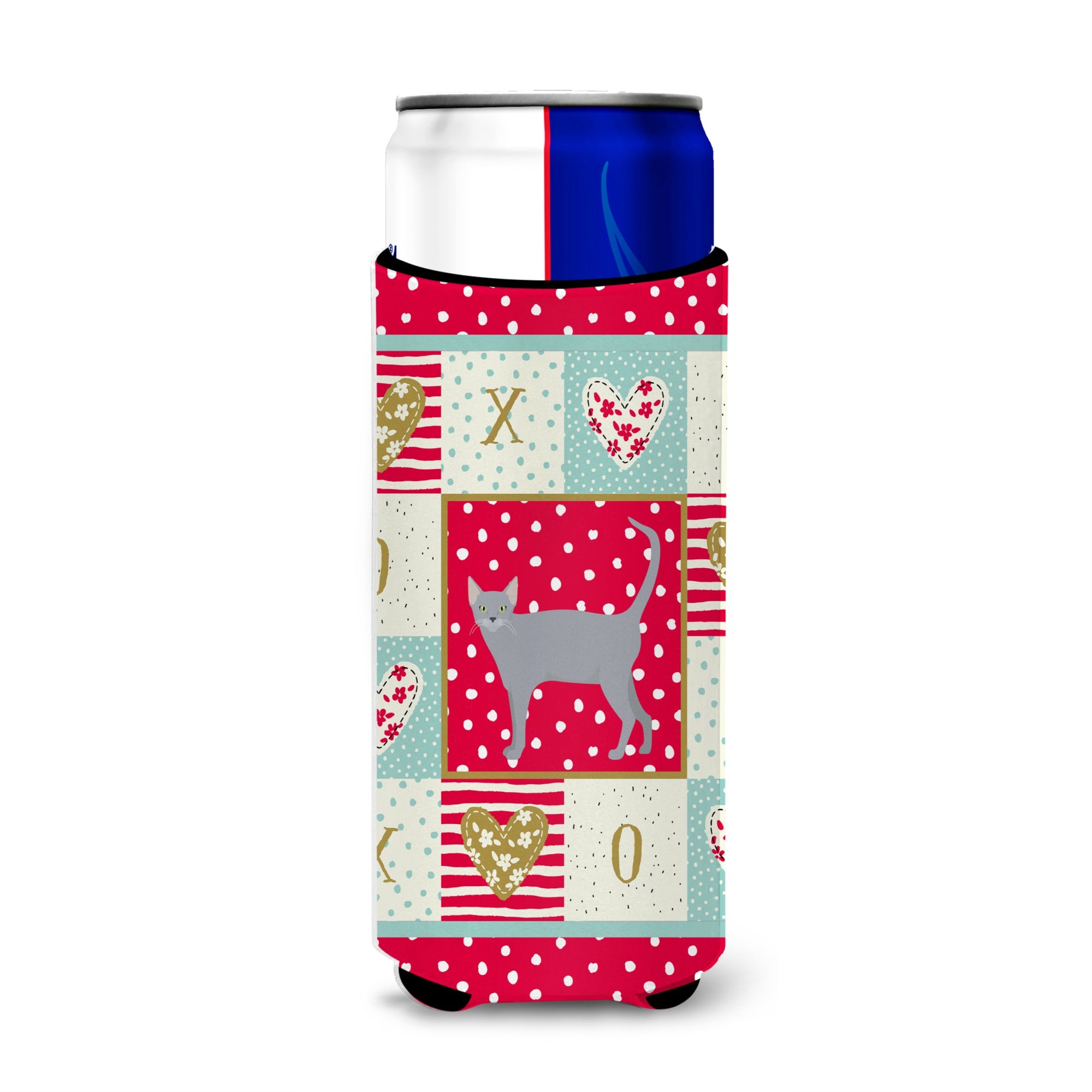 Russian Blue #1 Cat Love Ultra Hugger For Slim Cans Ck5689Muk