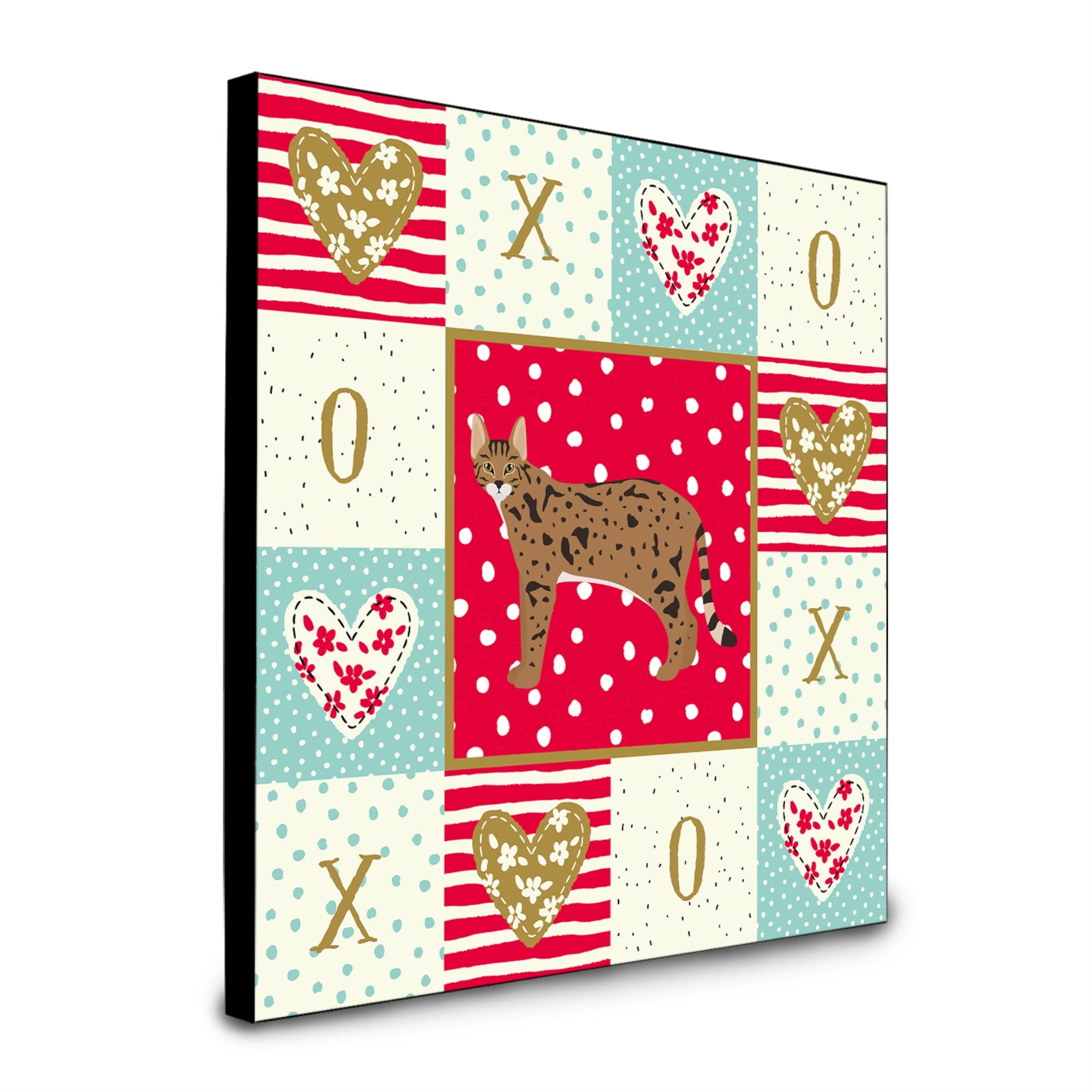 Savannah #1 Cat Love Artwork Wall Panel Ck5695Up88