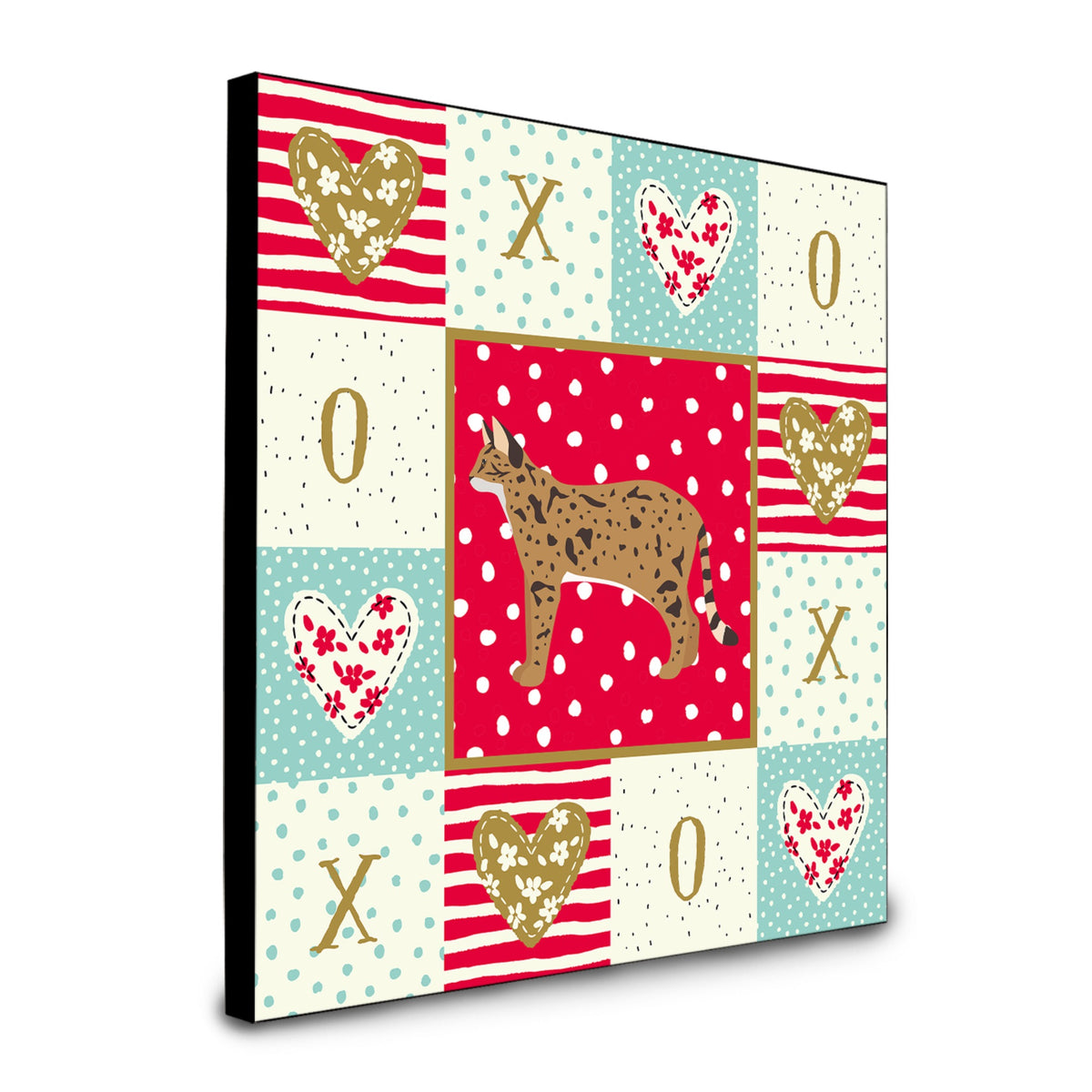 Savannah #2 Cat Love Artwork Wall Panel Ck5696Up88