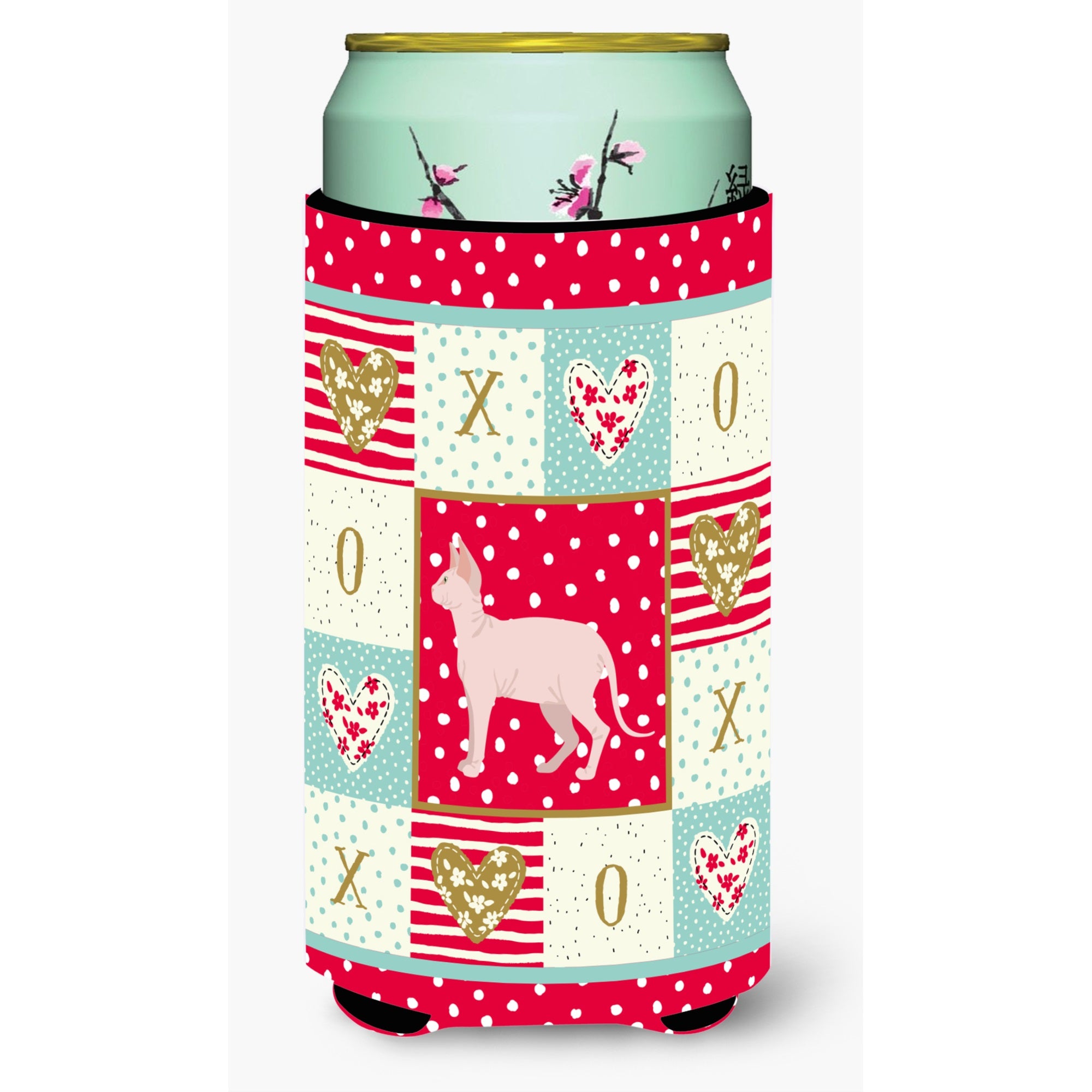 Sphynx Cat Love Tall Boy Beverage Hugger Ck5718Tbc