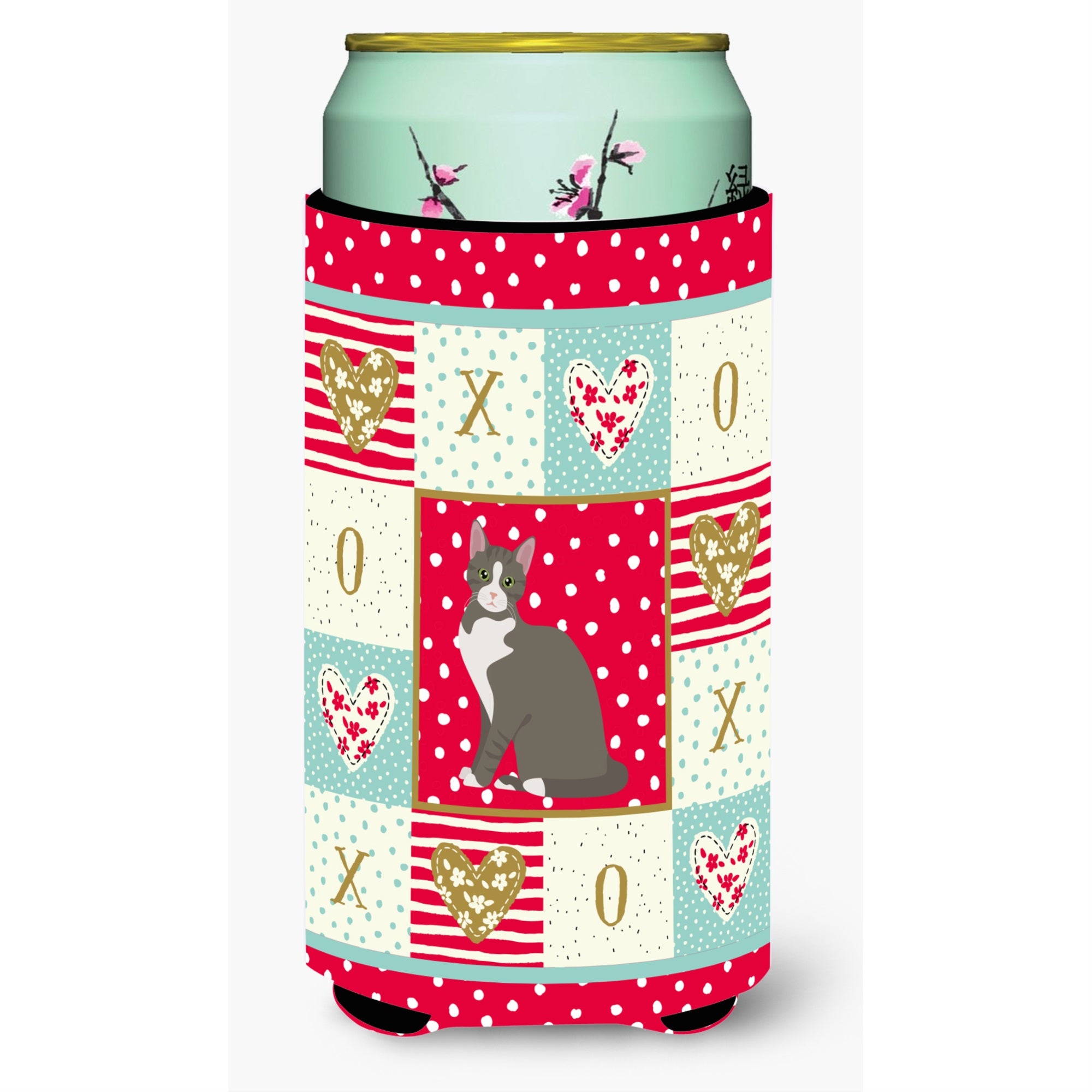 Brazilian Shorthair Cat Love Tall Boy Beverage Hugger Ck5743Tbc