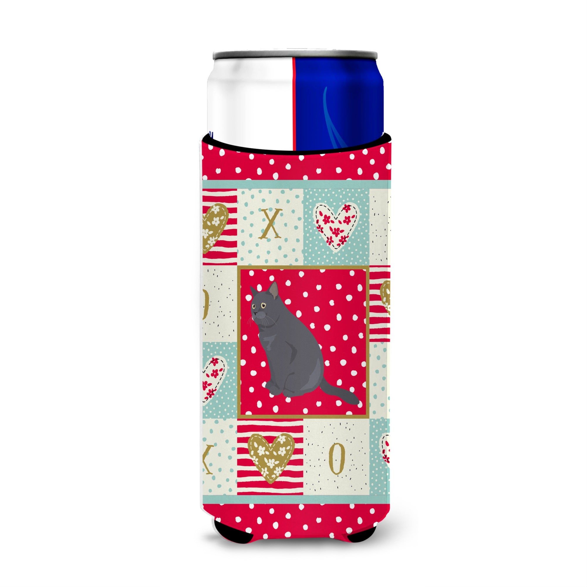 British Shorthair Cat Love Ultra Hugger For Slim Cans Ck5745Muk