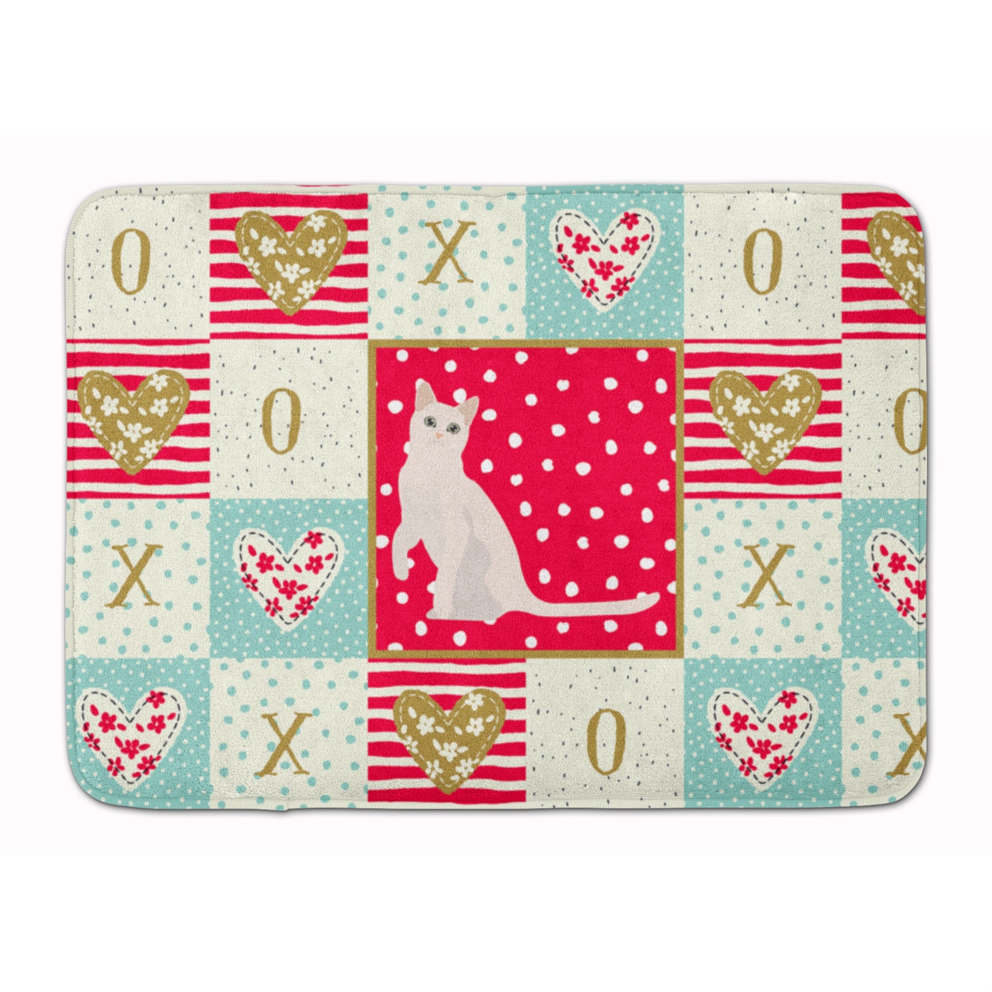 Caroline'S Treasures Burmilla #1 Cat Love Machine Washable Memory Foam Mat Doormats, Multicolor