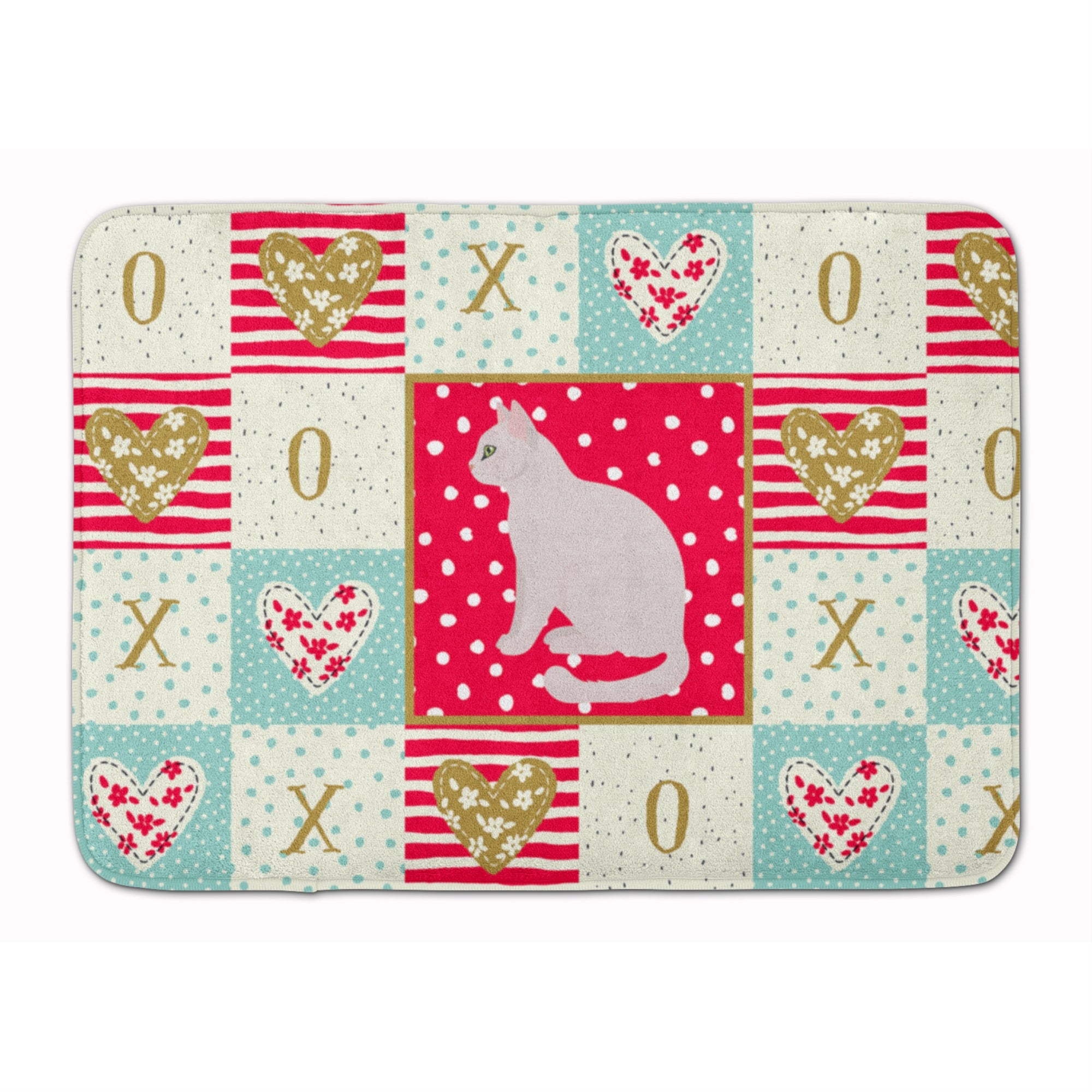 Caroline'S Treasures Burmilla #2 Cat Love Machine Washable Memory Foam Mat Doormats, Multicolor
