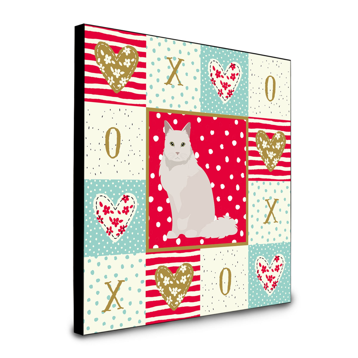 Chantilly Tiffany Cat Love Artwork Wall Panel Ck5751Up88