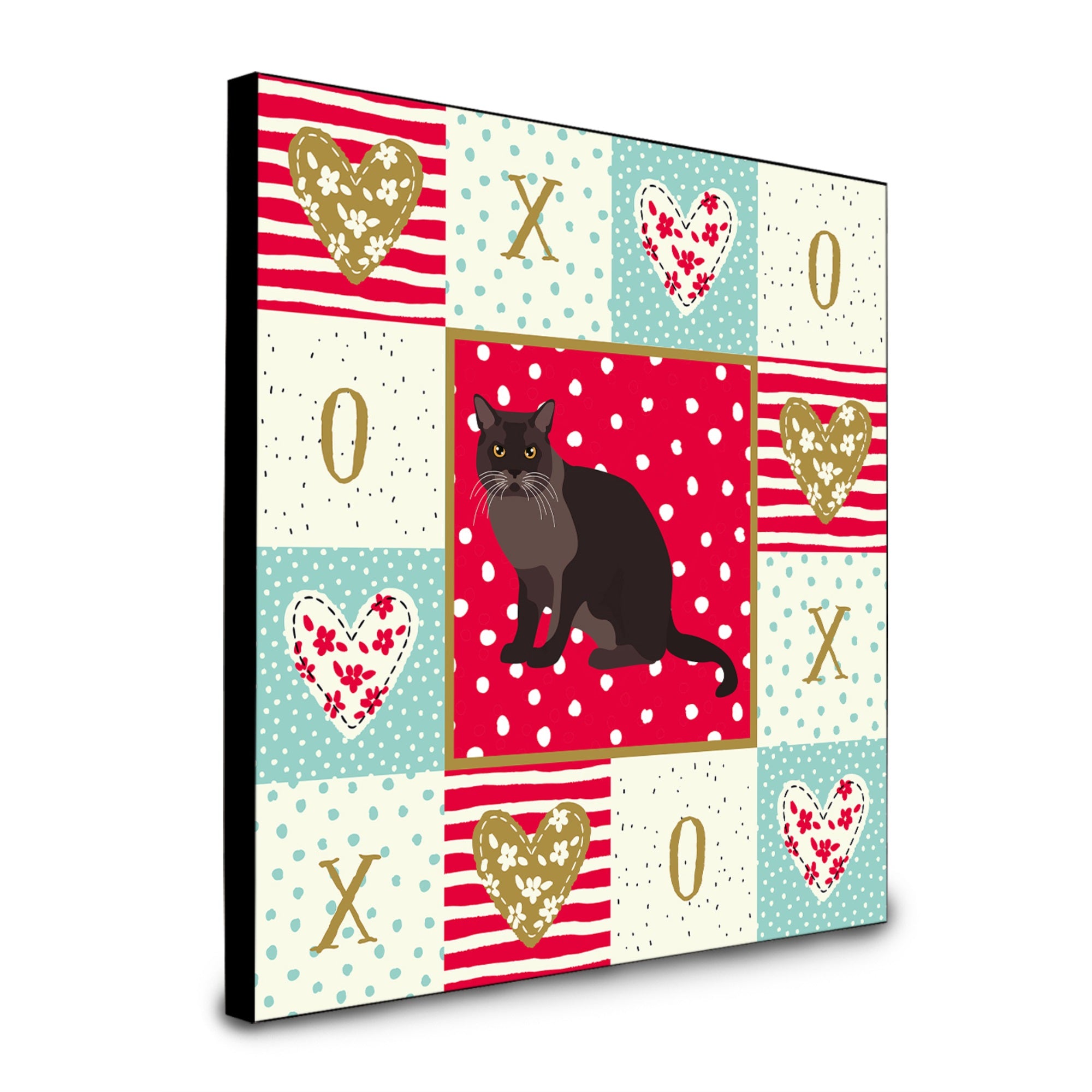European Burmese Cat Love Artwork Wall Panel Ck5761Up88