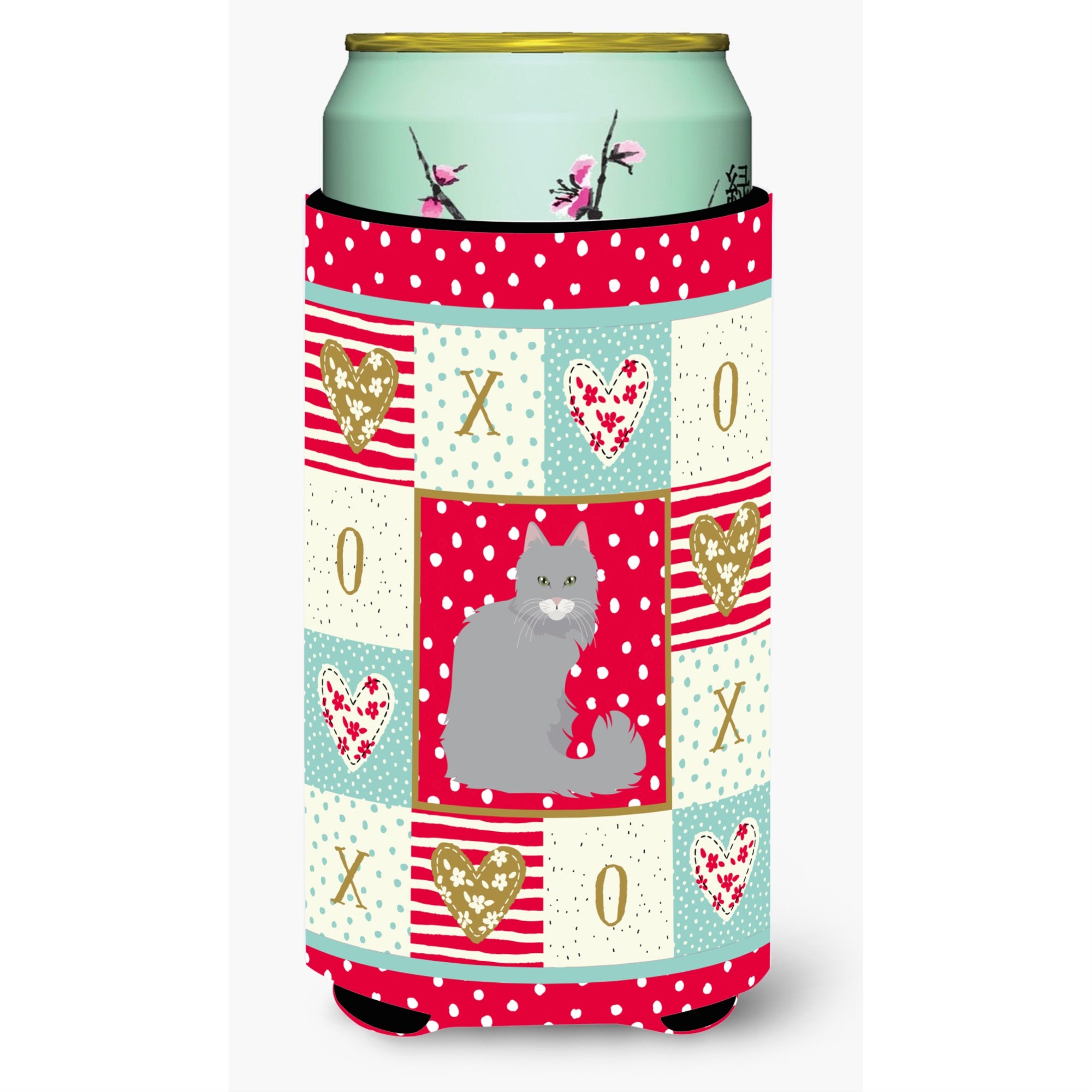 Norwegian Forest Cat Love Tall Boy Beverage Hugger Ck5772Tbc