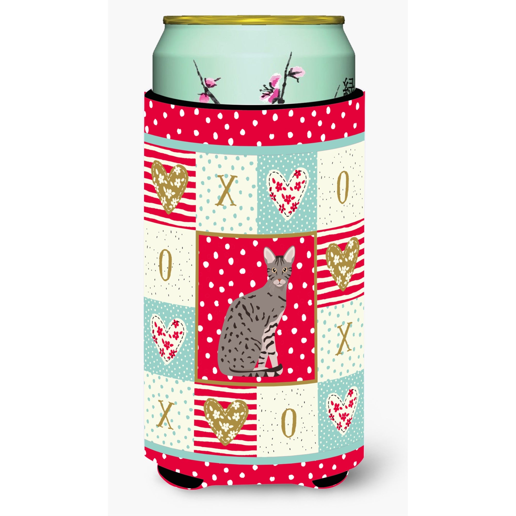 Ocicat Cat Love Tall Boy Beverage Hugger Ck5773Tbc