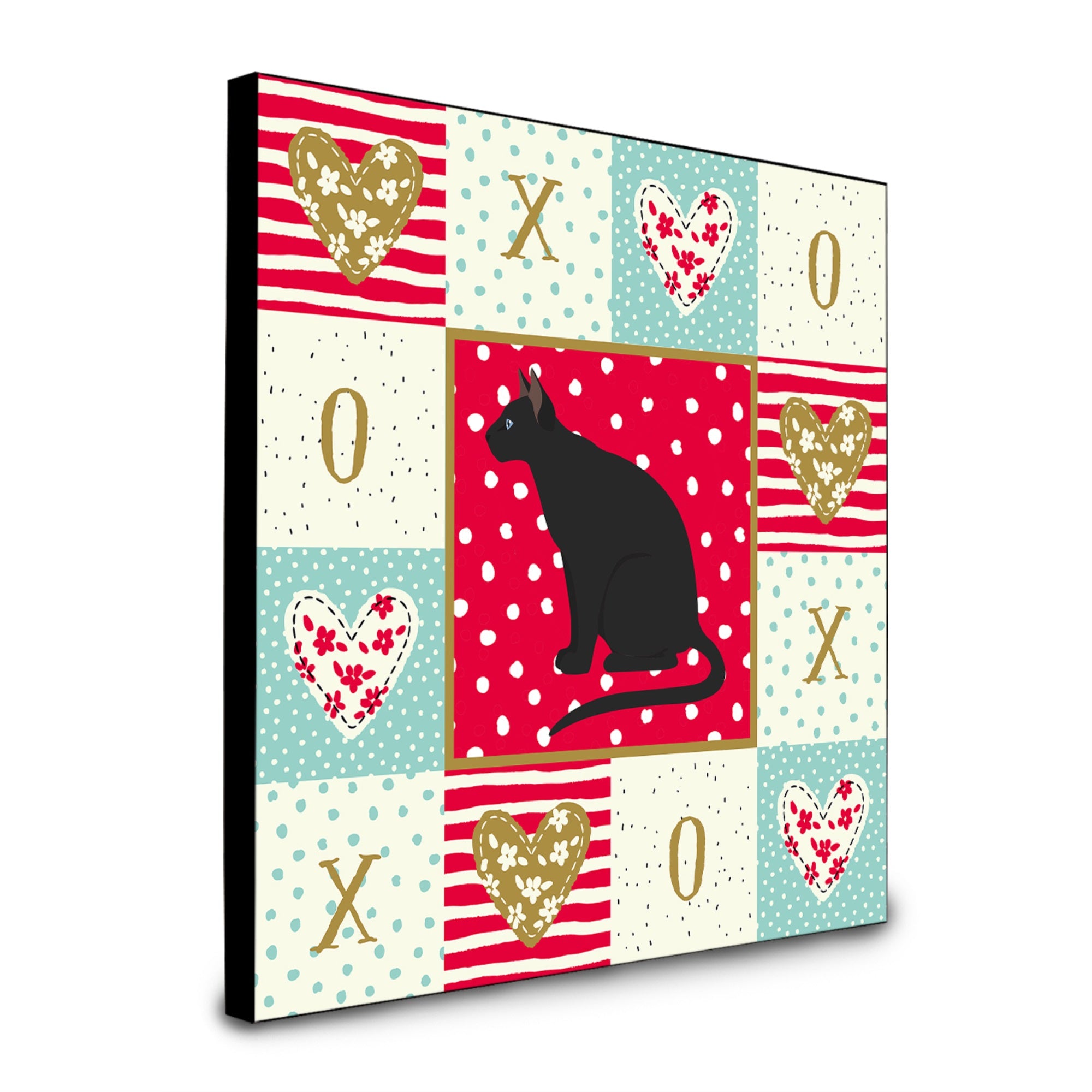 Ojos Azules Cat Love Artwork Wall Panel Ck5775Up88