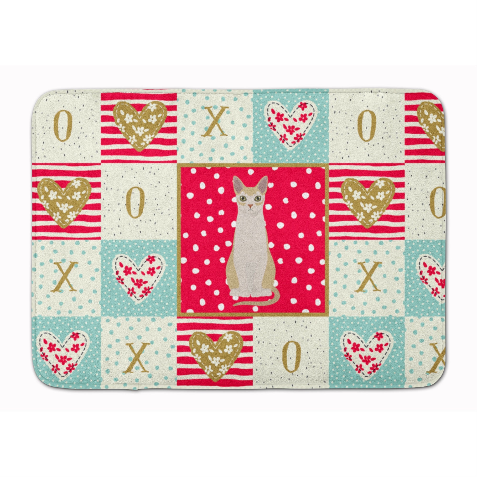 Caroline'S Treasures Singapura #2 Cat Love Machine Washable Memory Foam Mat Doormats, Multicolor