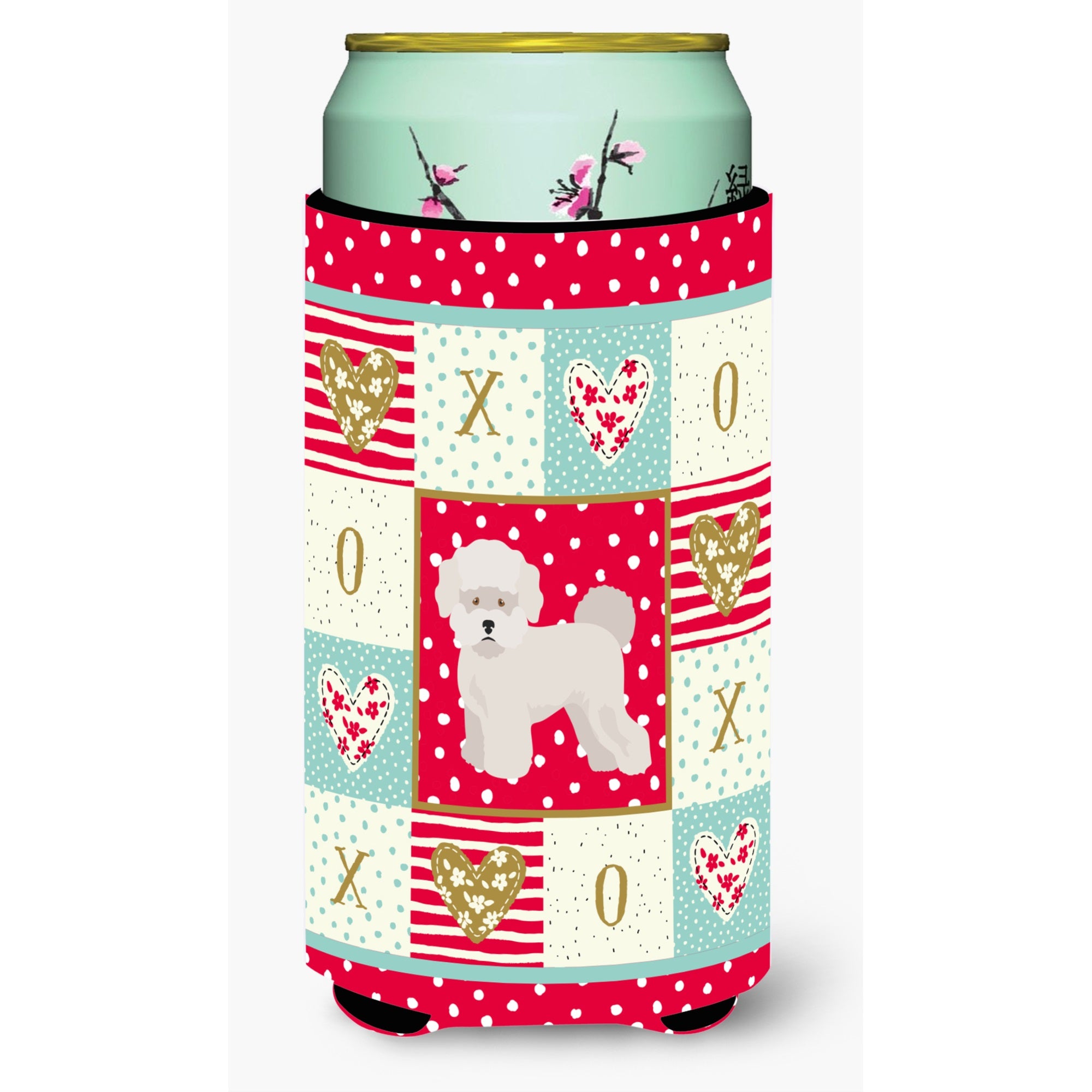 Bichon Fris? #2 Love Tall Boy Beverage Hugger Ck5814Tbc