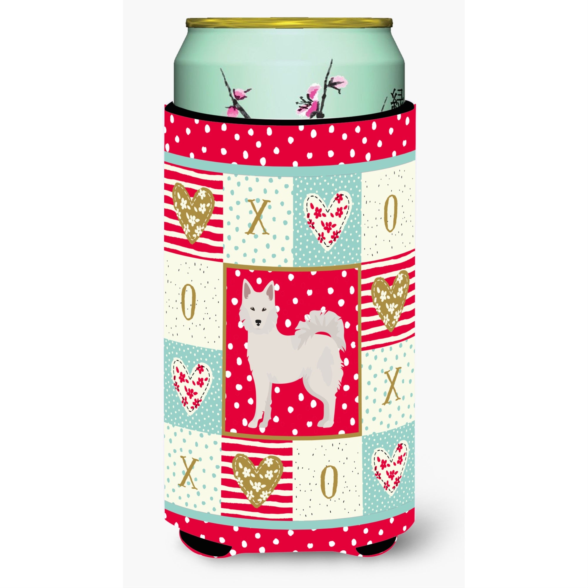 Danish Spitz Love Tall Boy Beverage Hugger Ck5826Tbc