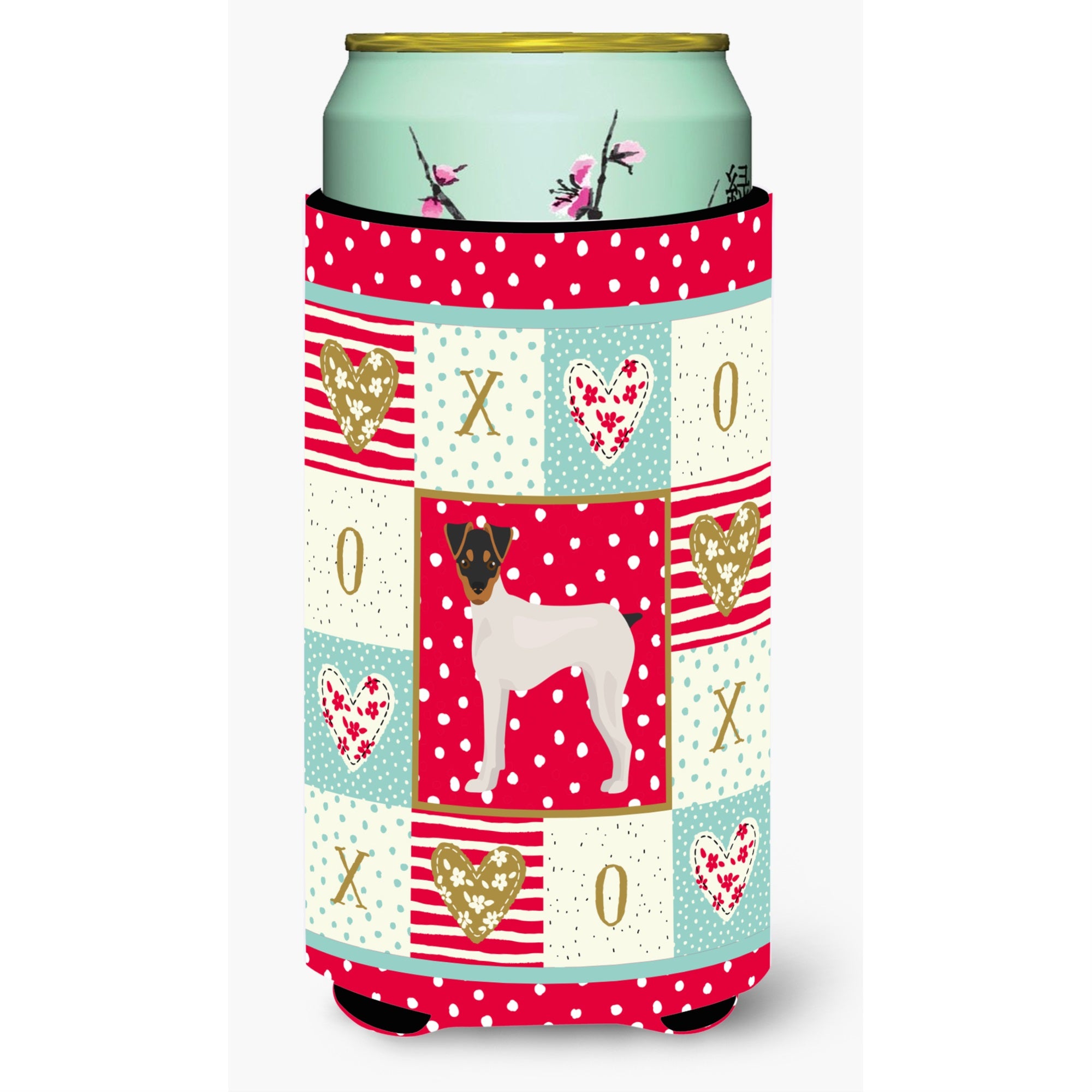 Japanese Terrier Love Tall Boy Beverage Hugger Ck5851Tbc
