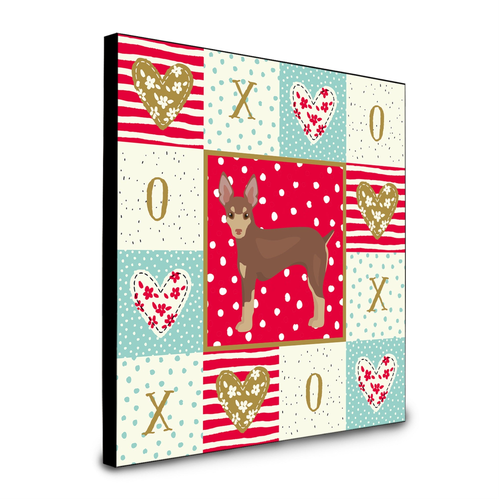 Miniature Fox Terrier Love Artwork Wall Panel Ck5866Up88
