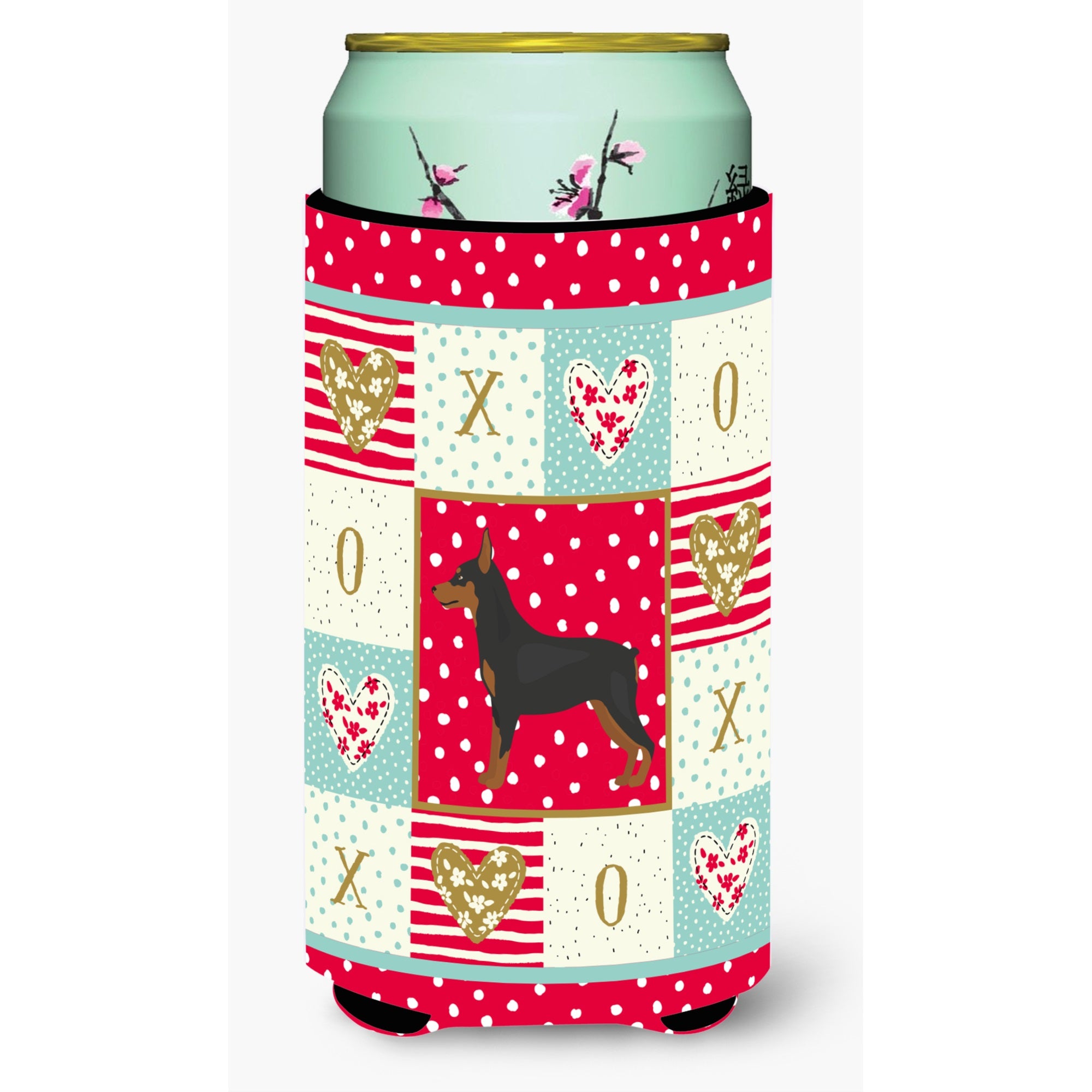 Miniature Pinscher Love Tall Boy Beverage Hugger Ck5867Tbc