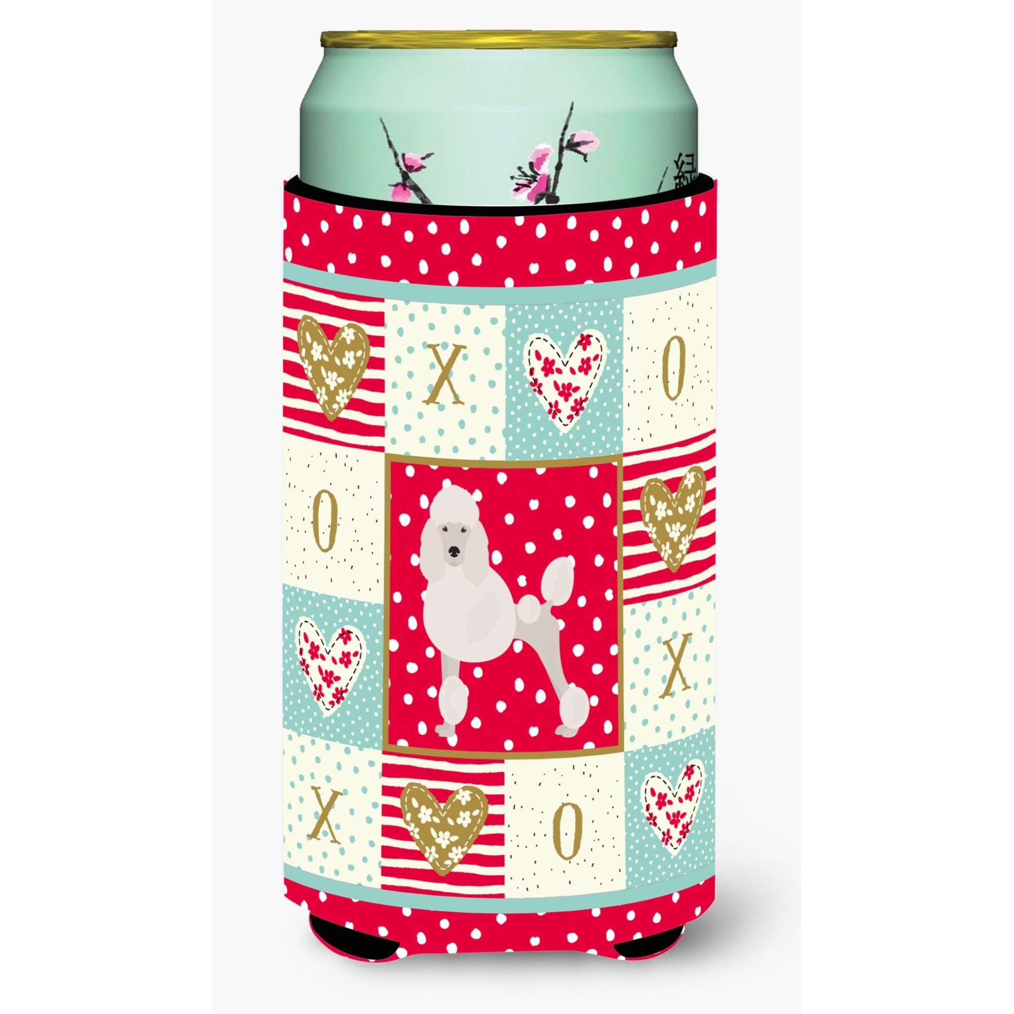 Poodle Love Tall Boy Beverage Hugger Ck5880Tbc