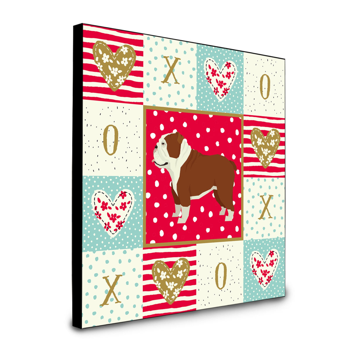 English Bulldog Love Artwork Wall Panel Ck5926Up88