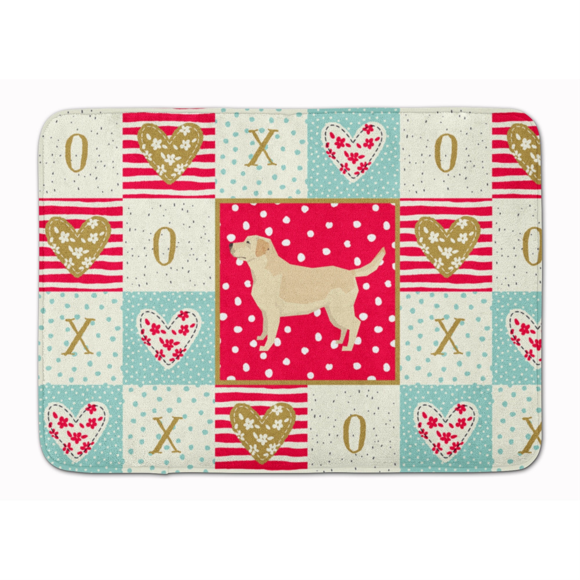 Caroline'S Treasures Labrador Retriever Love Machine Washable Memory Foam Mat Doormats, Multicolor
