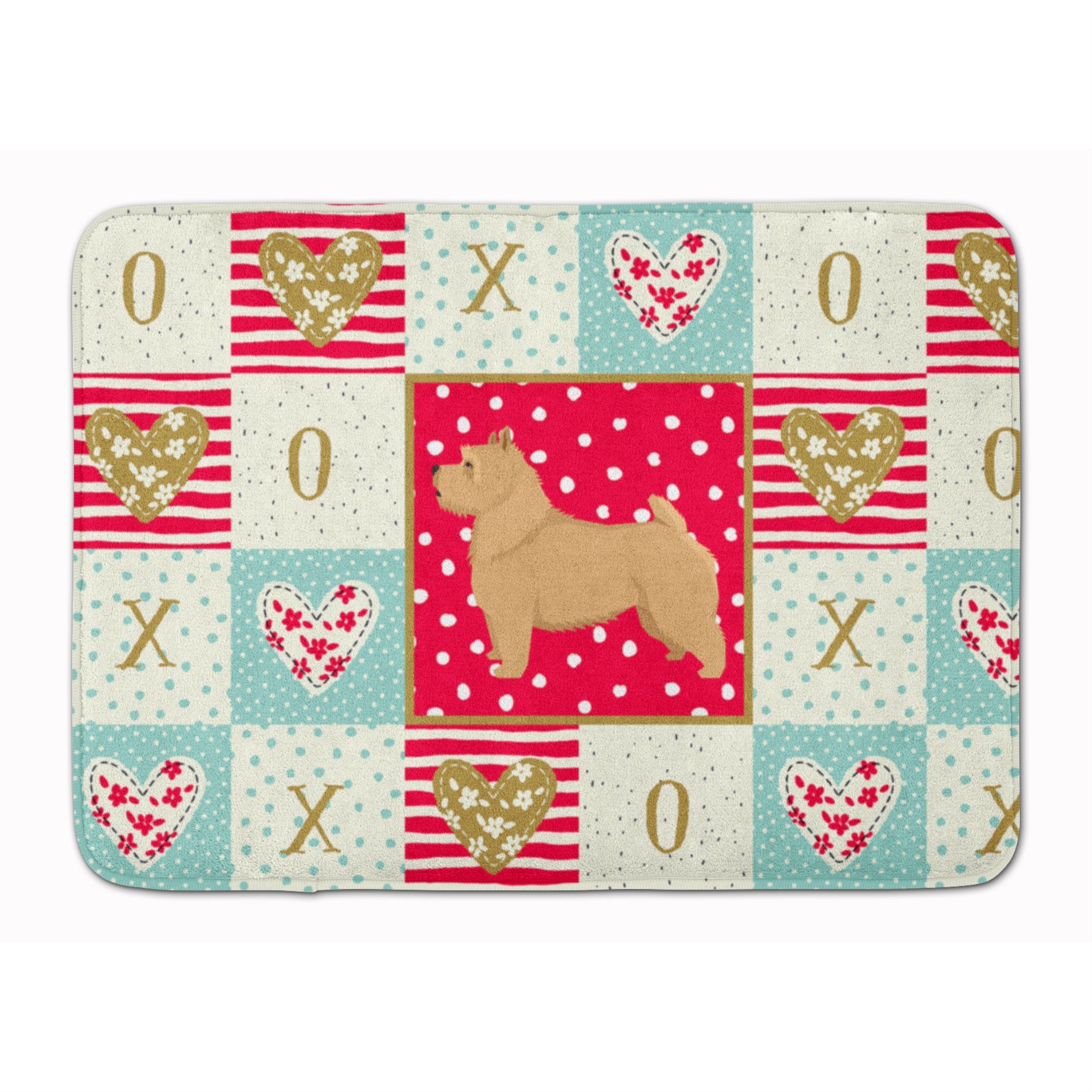 Caroline'S Treasures Norwich Terrier Love Machine Washable Memory Foam Mat Doormats, Multicolor