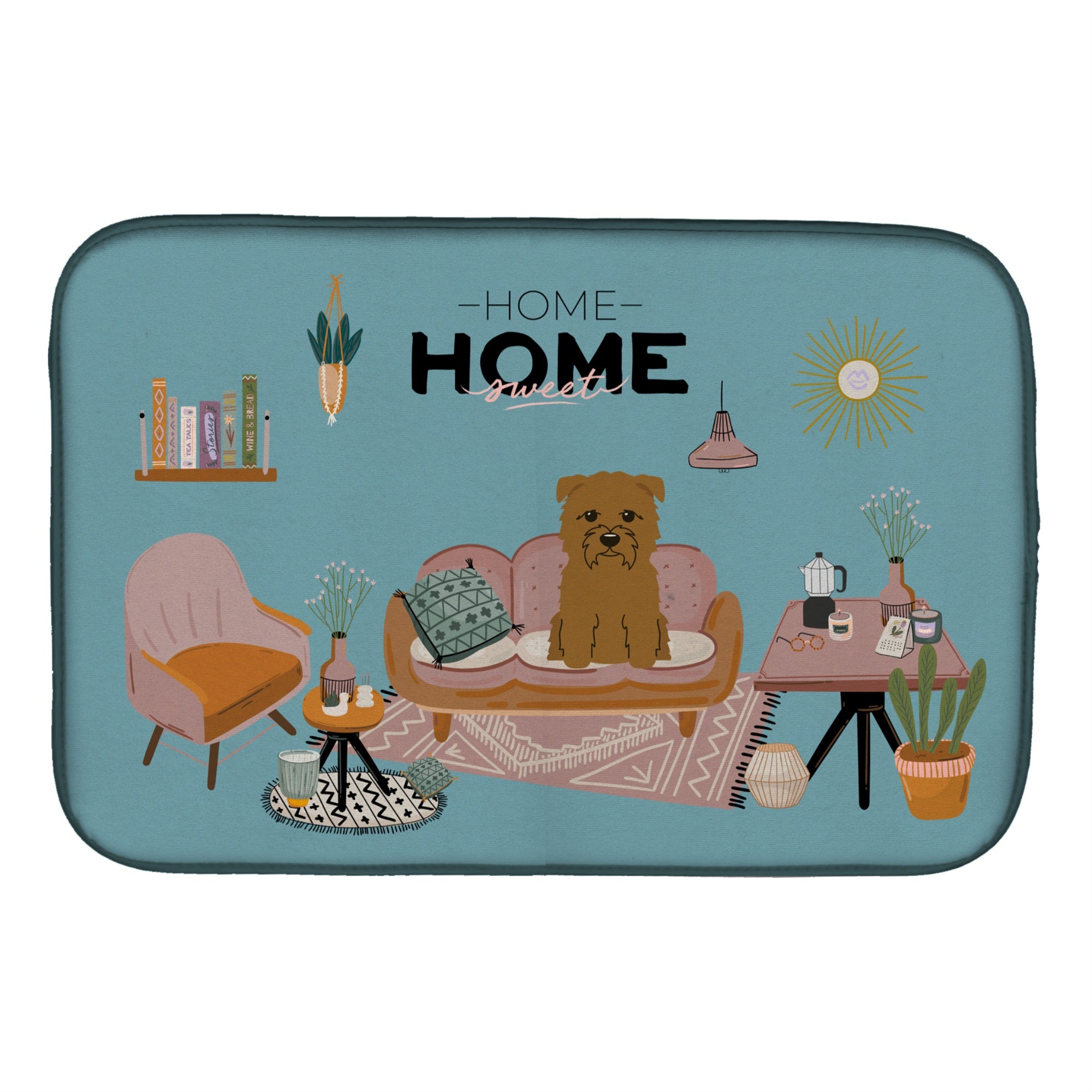Caroline'S Treasures Ck7905Ddm Tan Glen Of Imal Sweet Home Dish-Drying-Mats, 14 X 21, Multicolor