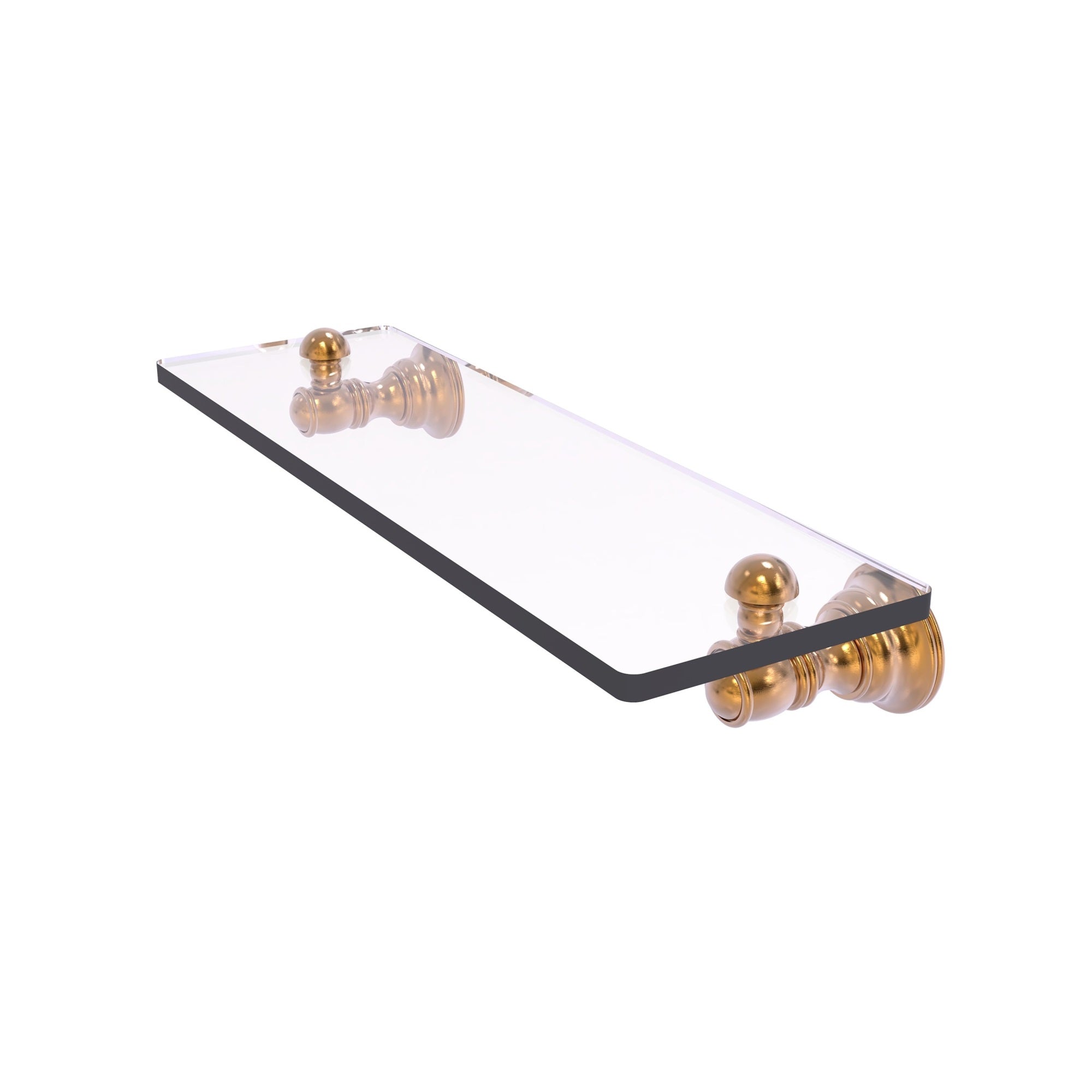 Carolina Collection 16 Inch Glass Shelf - Brushed Bronze