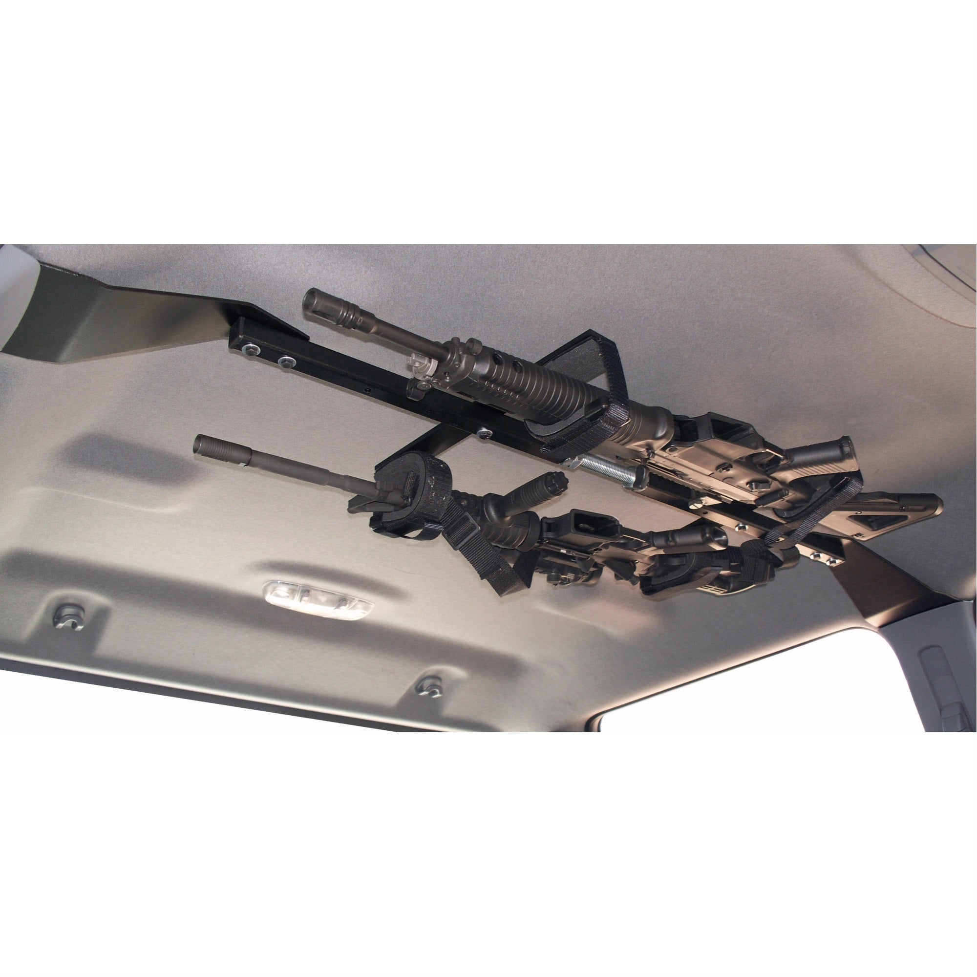 Center-Lok Overhead Gun Rack for Tactical Weapons - 2 gun (48″-54″ width)