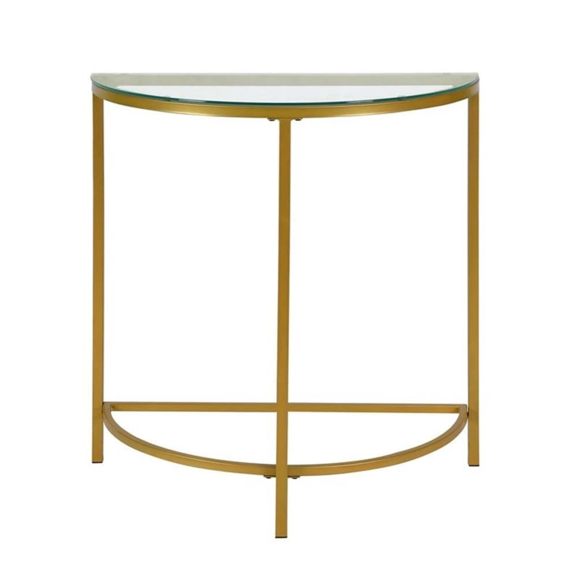 Fenice Demilune Console Table - Gold
