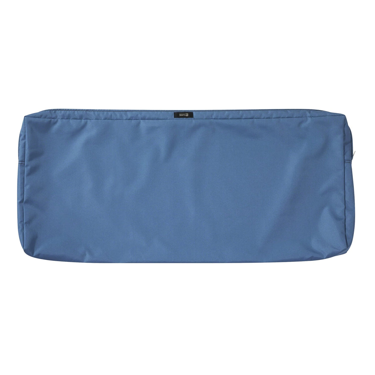 Classic Accessories Ravenna Patio Bench/Settee Cushion Slip Cover - Durable Outdoor Cushion, Empire Blue, 48'L X 18'W X 3'Thick