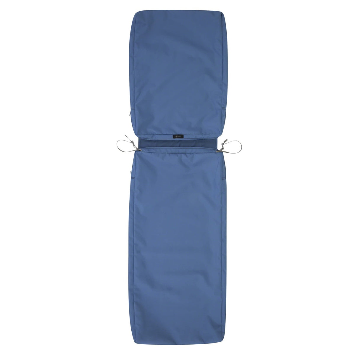 Classic Accessories Ravenna Patio Chaise Lounge Cushion Slip Cover - Durable Outdoor Cushion, Empire Blue, 72'L X 21'W X 3'Thick