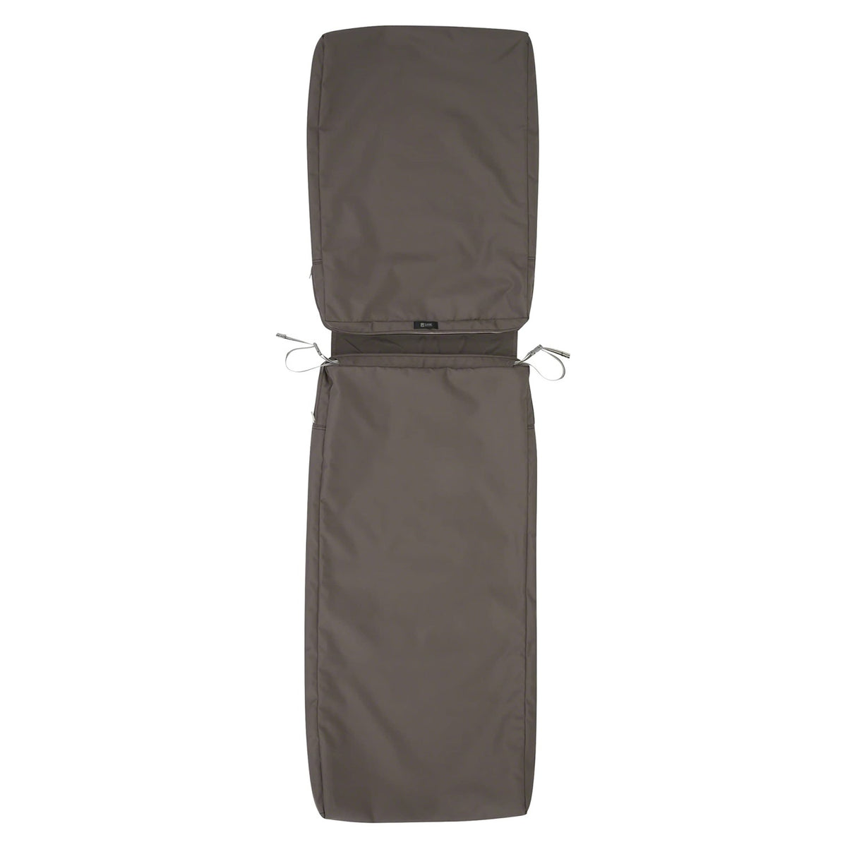 Classic Accessories Ravenna Patio Chaise Lounge Cushion Slip Cover - Durable Outdoor Cushion, Dark Taupe, 72'L X 21'W X 3'Thick