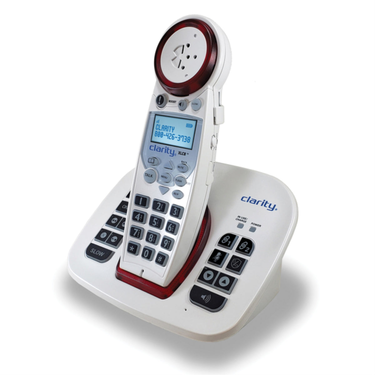 Clarity 59865.001 Xlc8 Dect 6.0 Amplified Cordless Phone With Slow Talk, Call Blocker, And Answering Machine