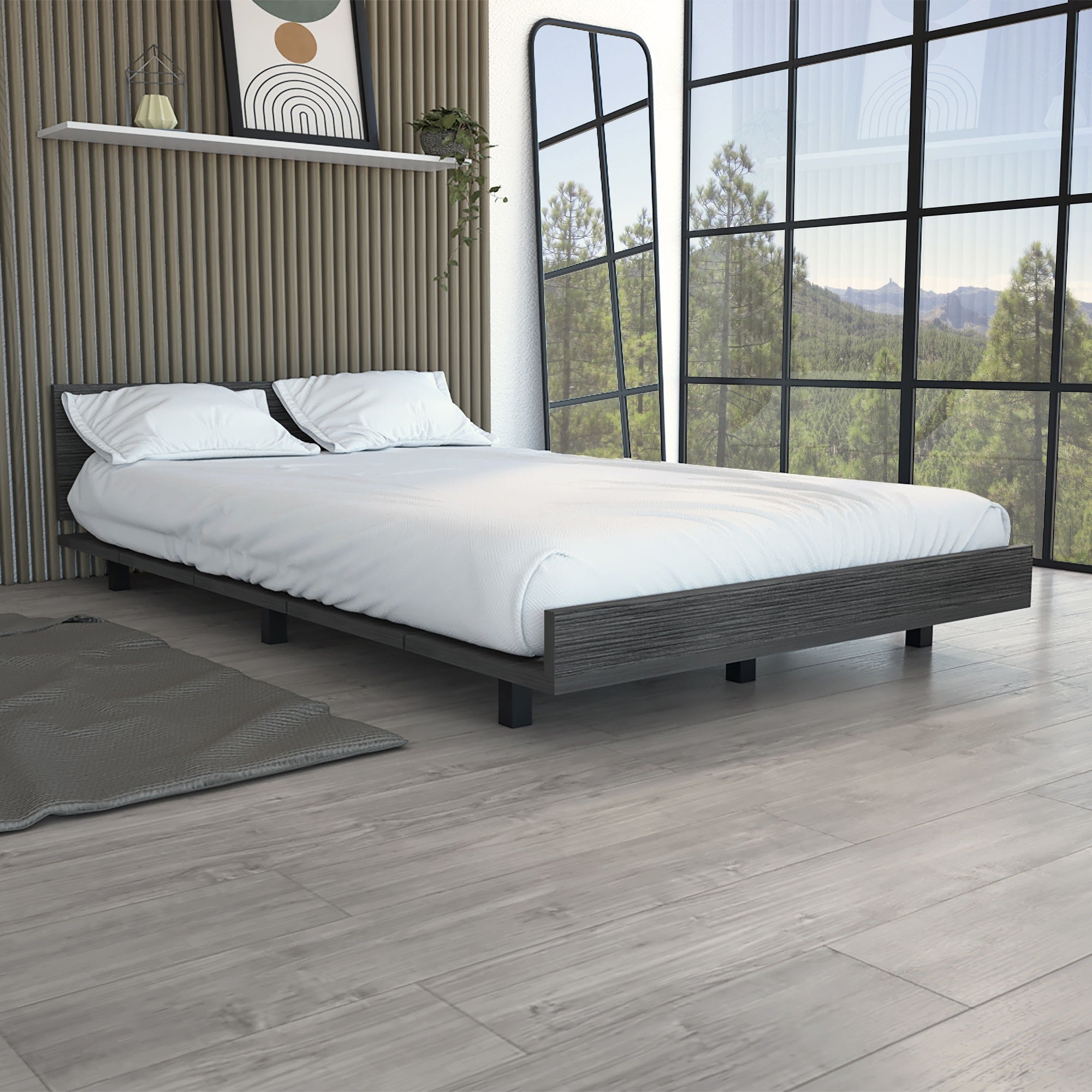 Kaia Twin Bed Frame, Headboard