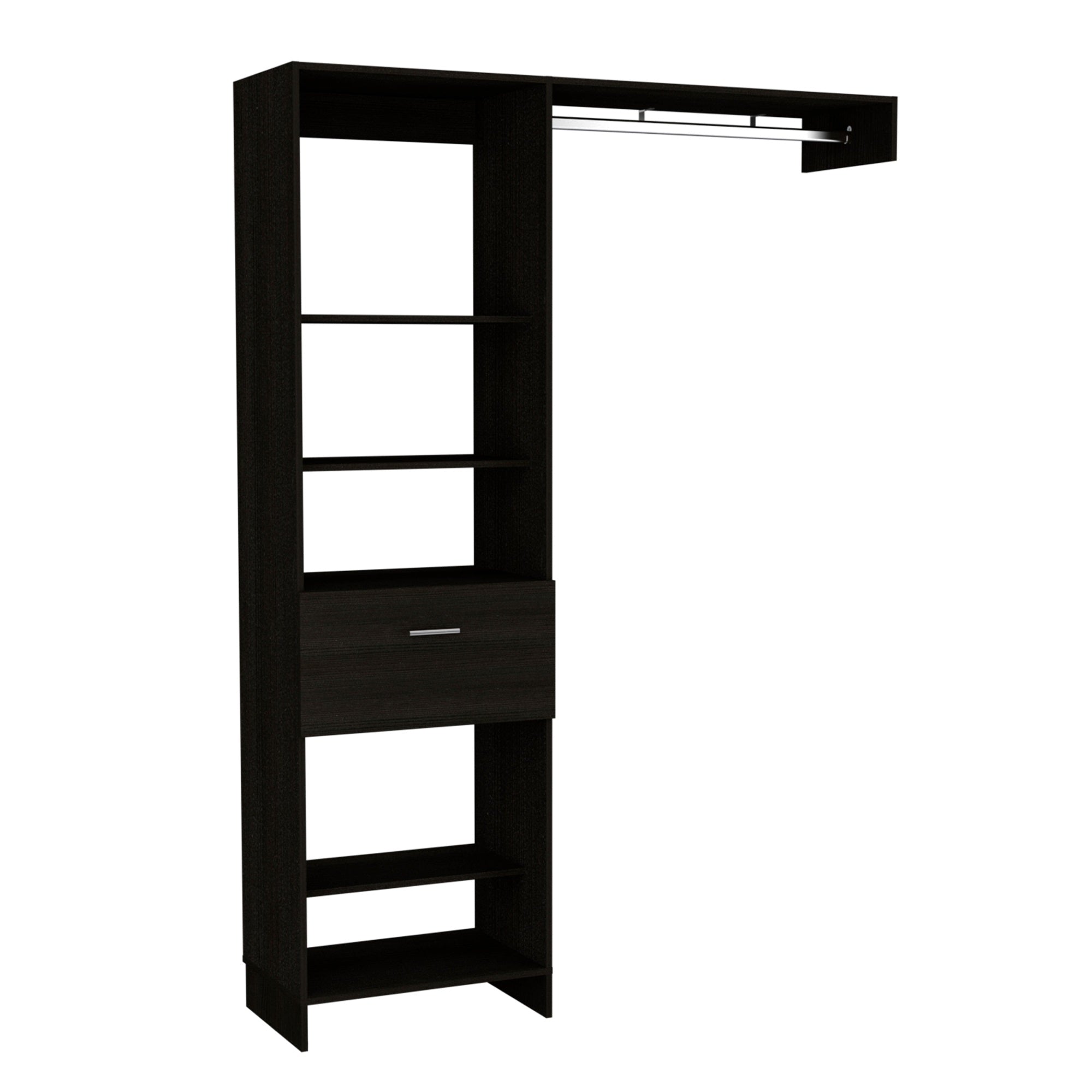 Manchester 150 Closet System -Bedroom -Black