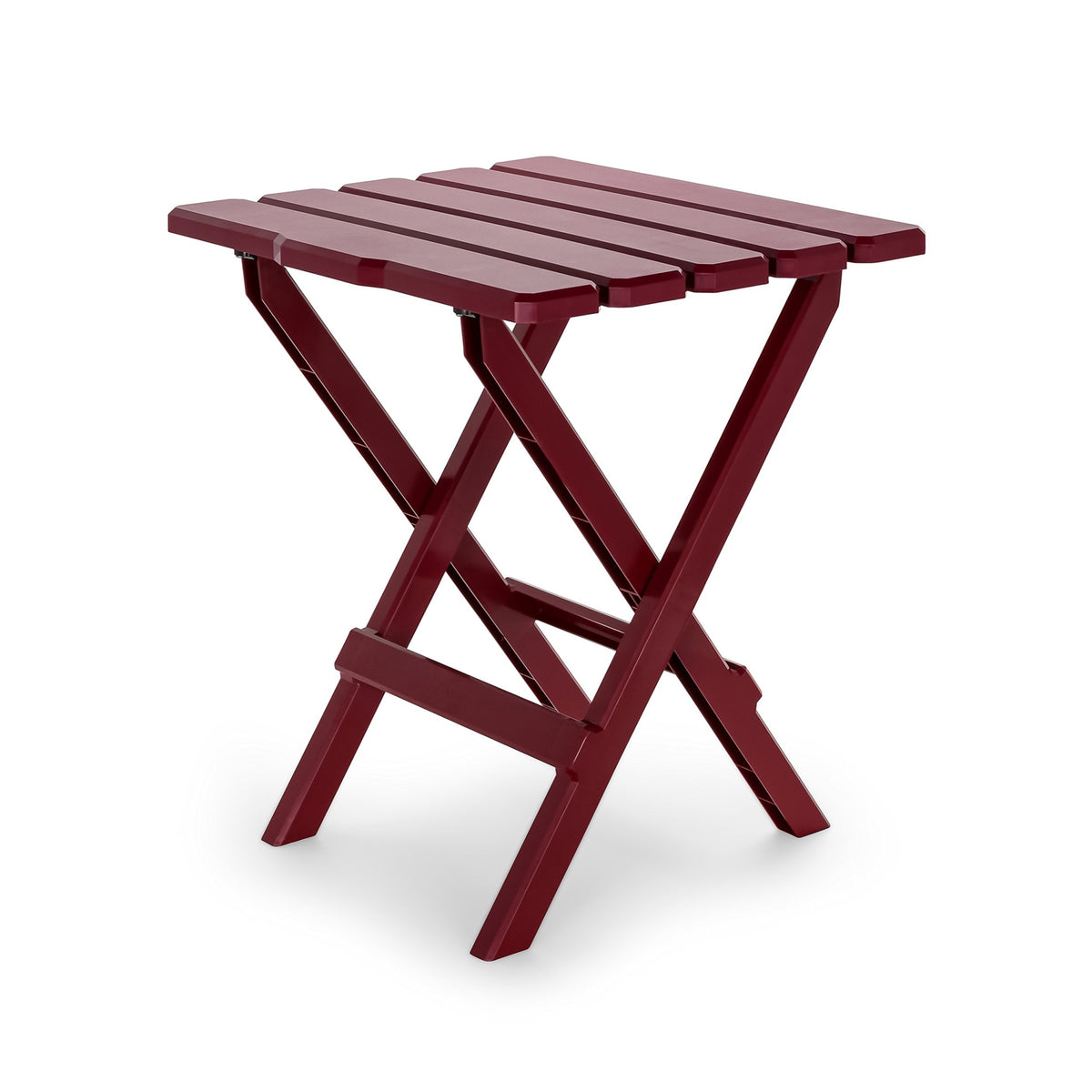 Camco 51694 Red Large Adirondack Portable Outdoor Folding Side Table, Perfect For The Beach, Camping, Picnics, Cookouts And More, Weatherproof And Rust Resistant