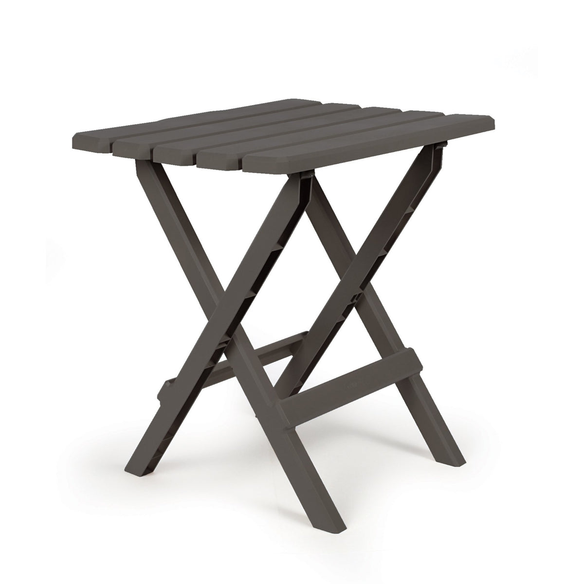 Camco 51885 Charcoal Large Adirondack Portable Outdoor Folding Side Table, Perfect For The Beach, Camping, Picnics, Cookouts & More, Weatherproof & Rust Resistant
