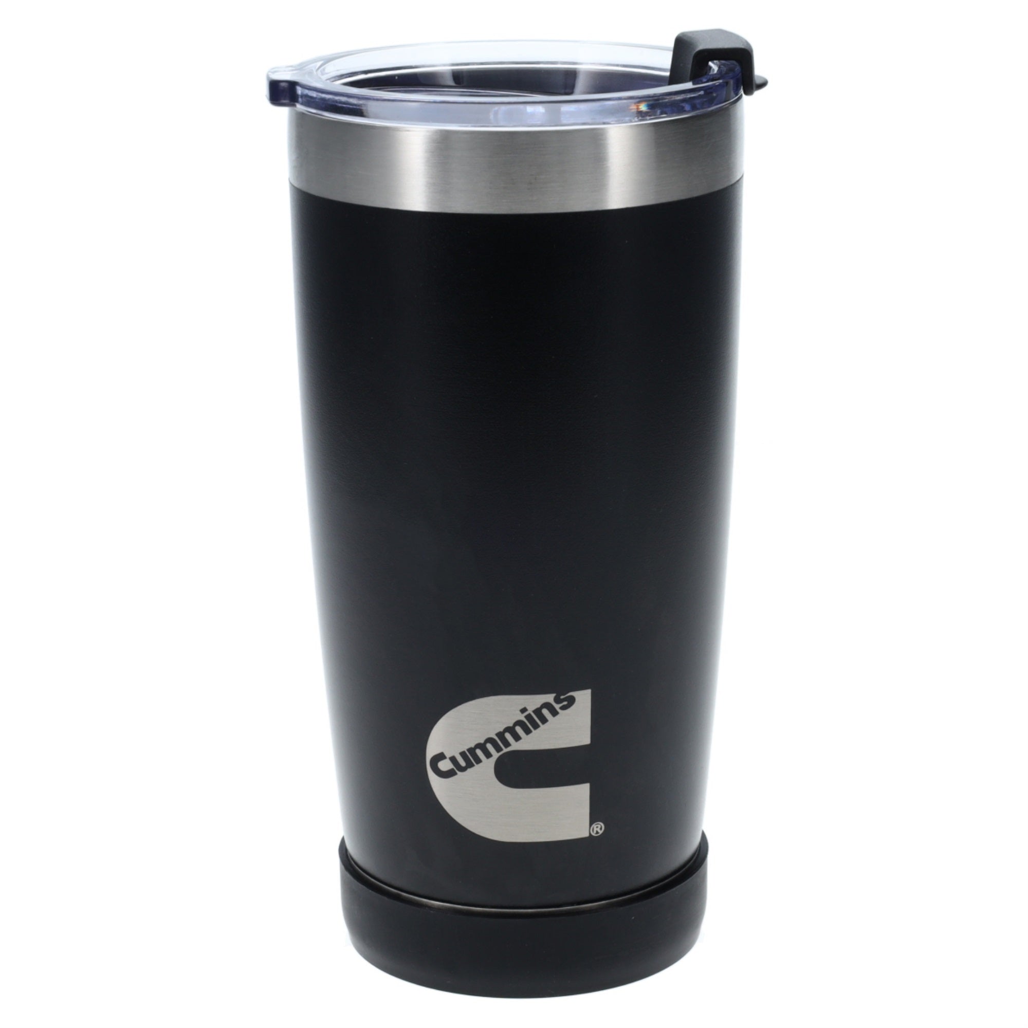 Cummins Black Matte 20Oz Tumbler Cmn34733 - Stainless Steel Reusable Travel Coffee Mug Double Wall Insulated Thermal Coffee Mug Snap Seal - 20 Ounce